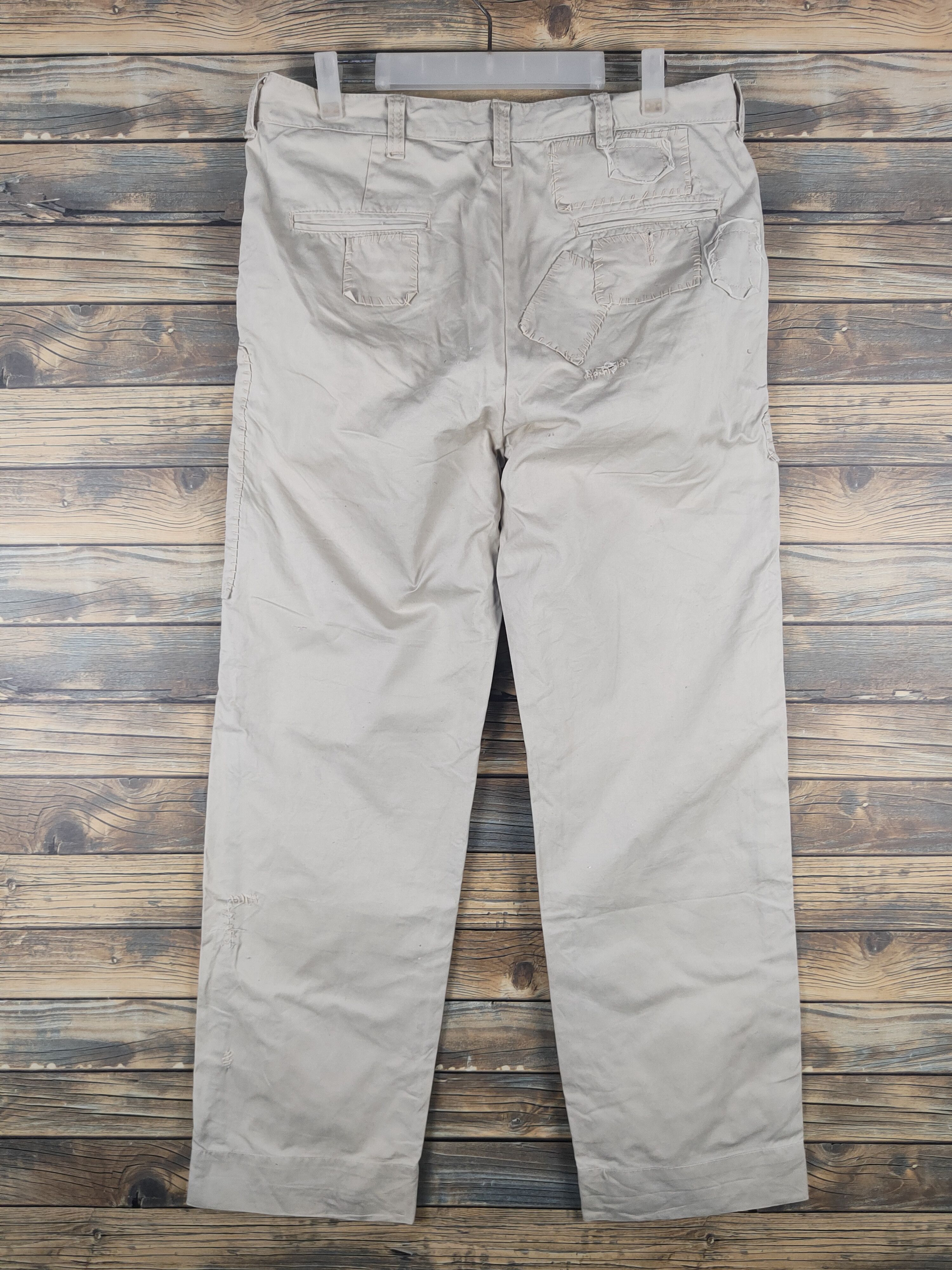 Japanese Brand DL Akbrico Ivory Multipocket Patched Casual Pants #46-022 Size US 32 / EU 48 - 7 Thumbnail
