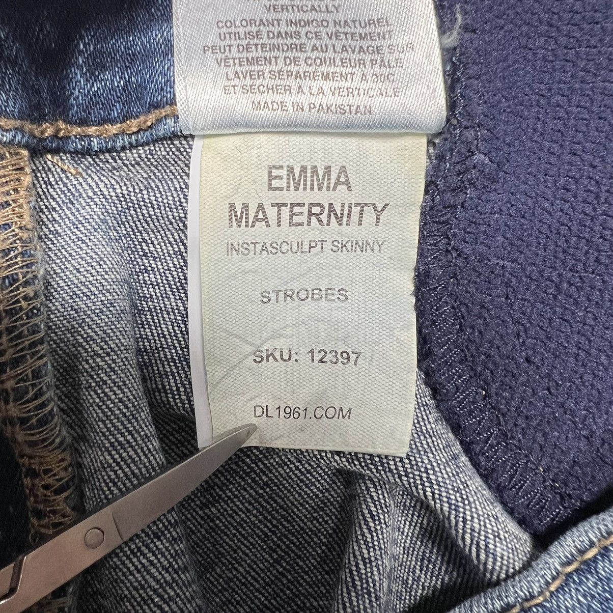 DL1961 DL1961 Jeans Emma Maternity Instasculpt Skinny Distressed Size 25" / US 0 / IT 36 - 14 Thumbnail