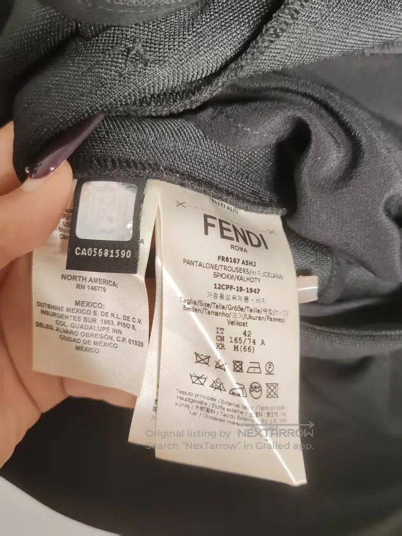 Fendi Fendi Pinstripe Trousers Size 27" / US 4 / IT 40 - 4 Thumbnail