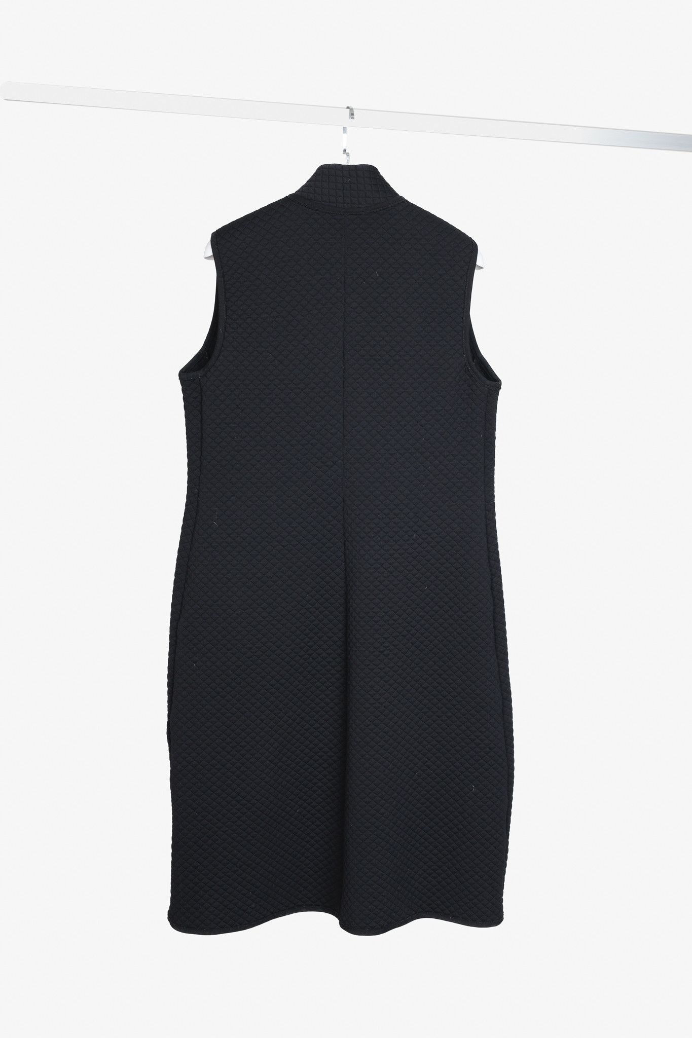 Marie Saint Pierre Marie Saint Pierre Black Quilted Maxi Vest Size L / US 10 / IT 46 - 2 Thumbnail