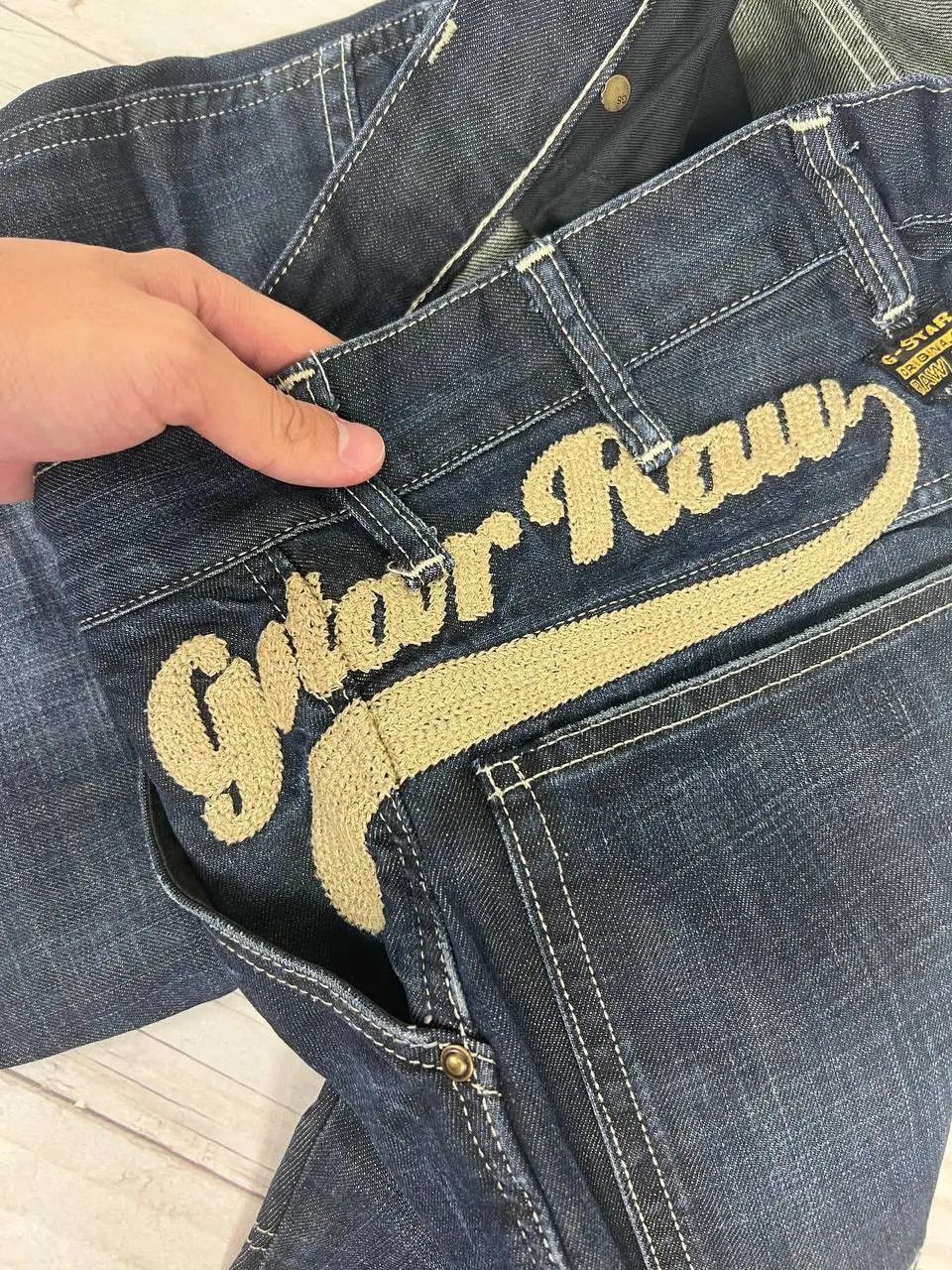 G-Star Vintage G Star Raw Baggy Big Logo Denim Jeans 90s Size US 30 / EU 46 - 6 Thumbnail