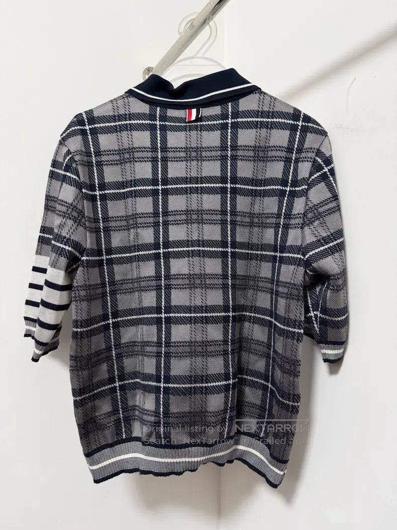 Thom Browne Thom Browne Plaid Long Sleeve Knit Sweater Size US L / EU 52-54 / 3 - 2 Thumbnail