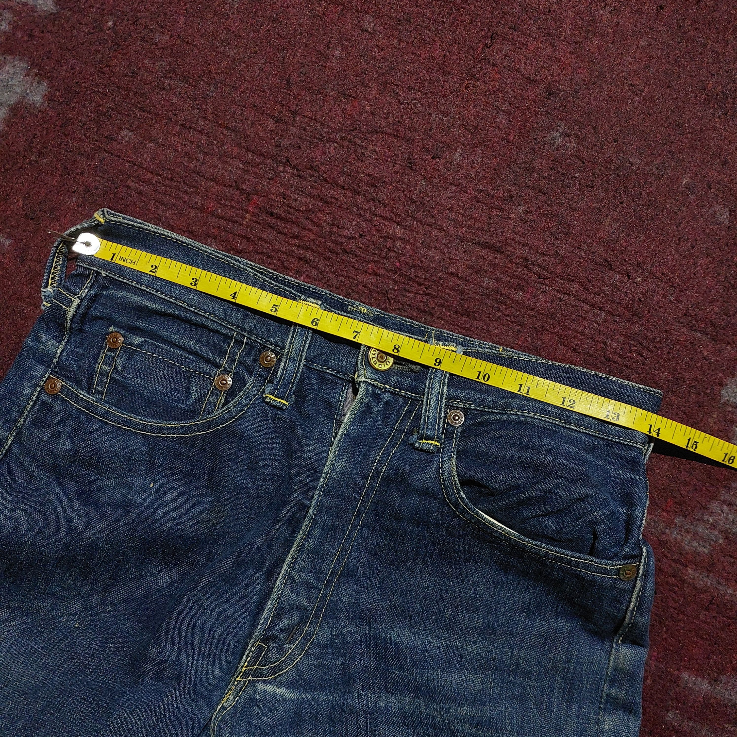 GOA Vintage Bigstone Genuine indigo denim bell bottom jeans Size US 28 / EU 44 - 12 Thumbnail