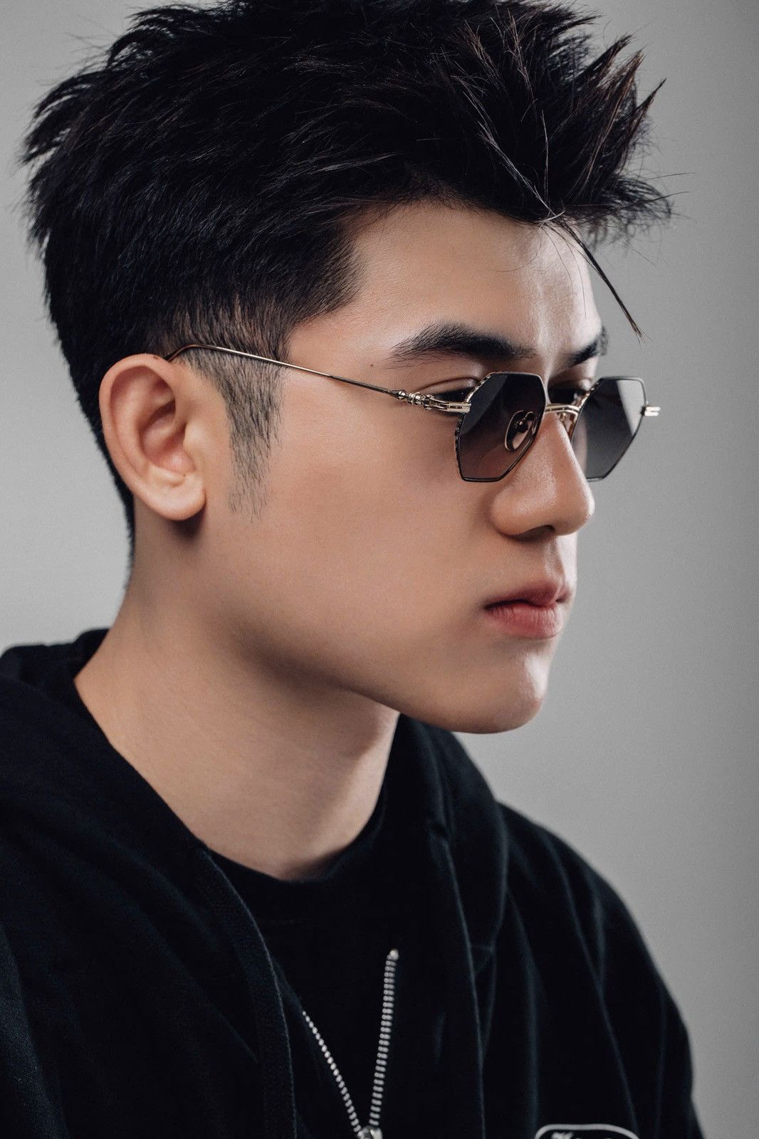 Chrome Hearts CHROME HEARTS EVACULATION MATTE BLACK/GOLD PLATED SUNGLASSES Size ONE SIZE - 11 Thumbnail