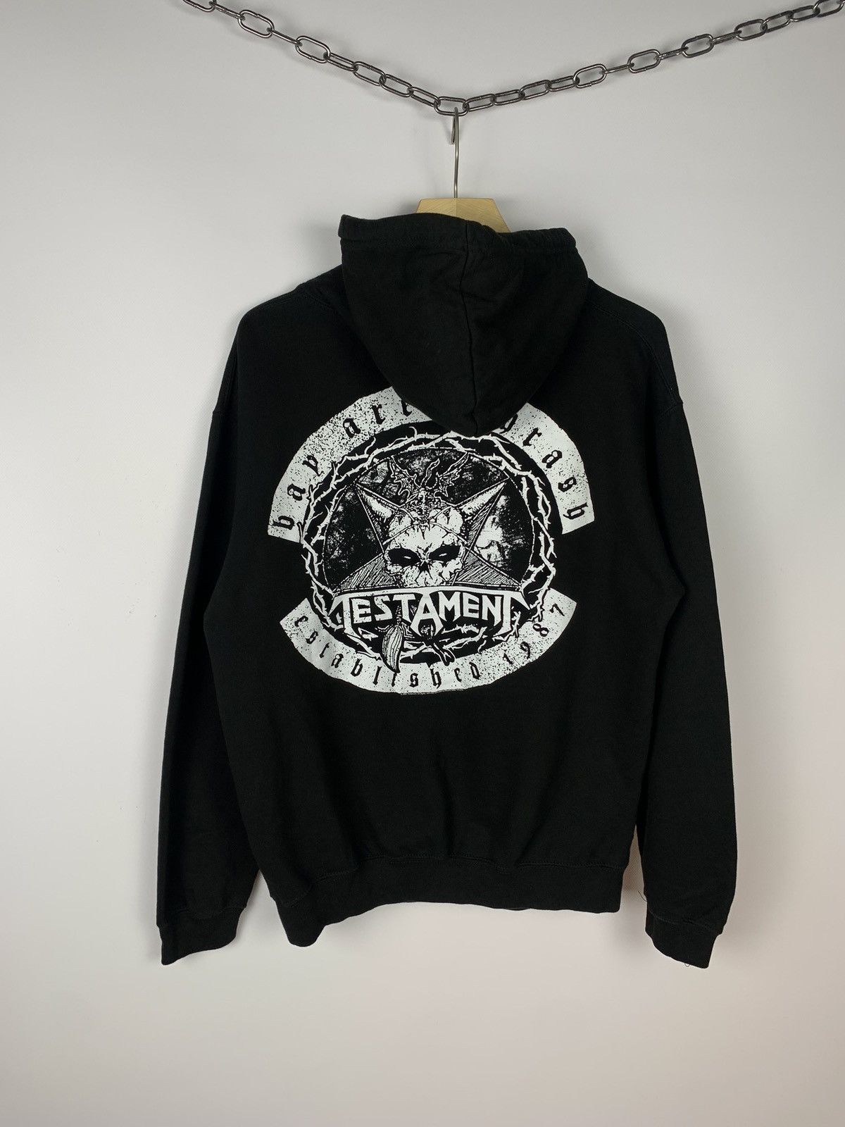 Band Tees Testament Rock Band Hoodie Promo Graphic Y2K Black Size M Size US M / EU 48-50 / 2 - 1 Thumbnail