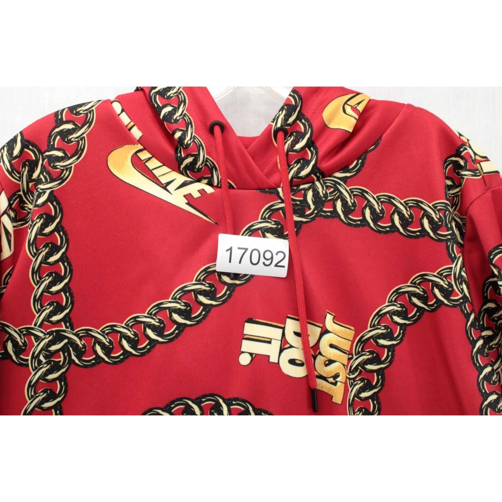 Nike Nike Sweatshirt Hoodie Womens XL Red Sportswear Icon Clash Chain Logo Cropped Size XL / US 12-14 / IT 48-50 - 7 Thumbnail