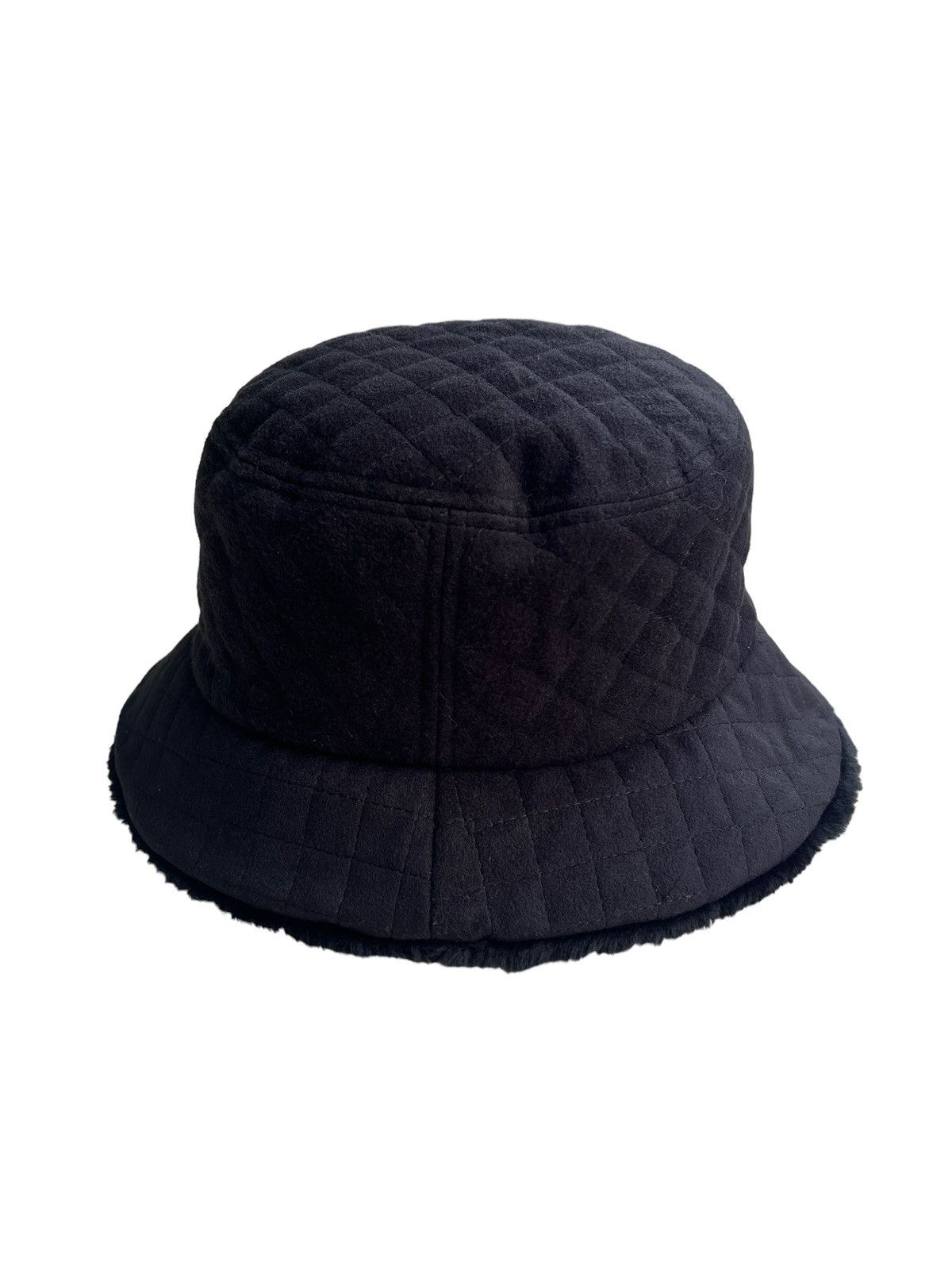 Balenciaga Vintage 1980 Balenciaga Quilted Faux Fur Bucket Hat Size ONE SIZE - 4 Thumbnail