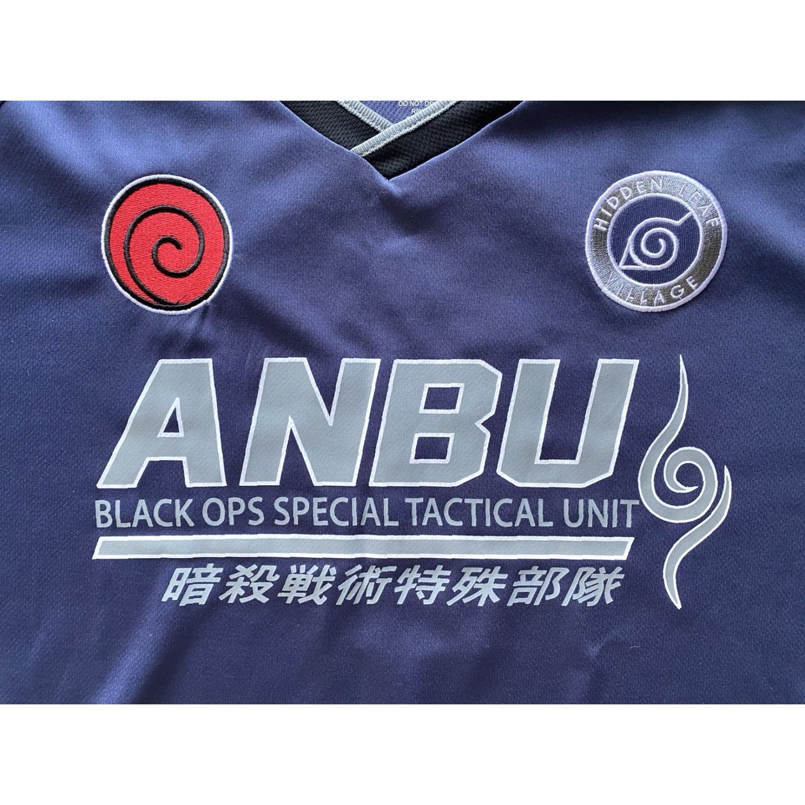 Vintage Box Lunch Naruto Jersey Men’s 2X Anbu Black Ops Kakashi Shirt Short Sleeve Black Jersey Anime Mens 2X Size US XXL / EU 58 / 5 - 6 Thumbnail