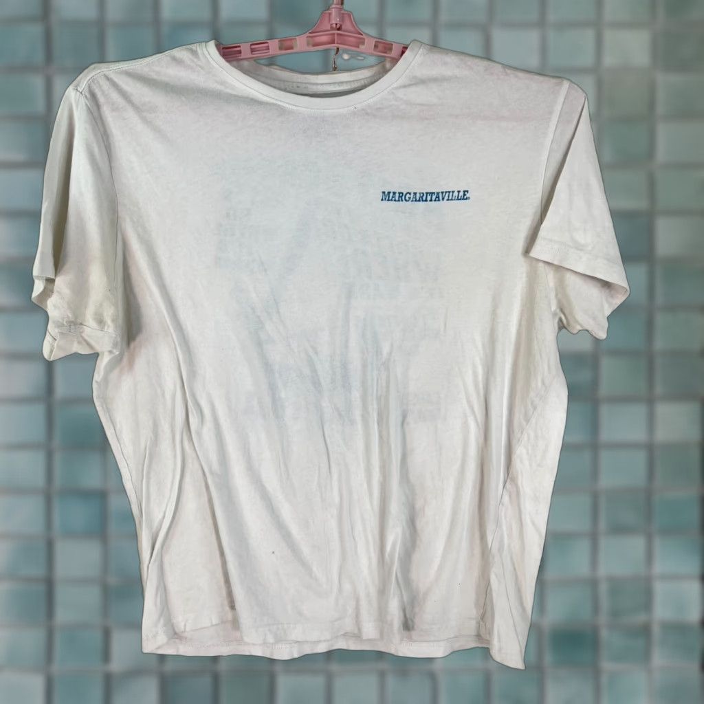 Vintage Margaritaville Graphic T Shirt White XL - Margaritaville Shirt Men 90s Beach Music Sail Decade Theme Size US XL / EU 56 / 4 - 1 Thumbnail