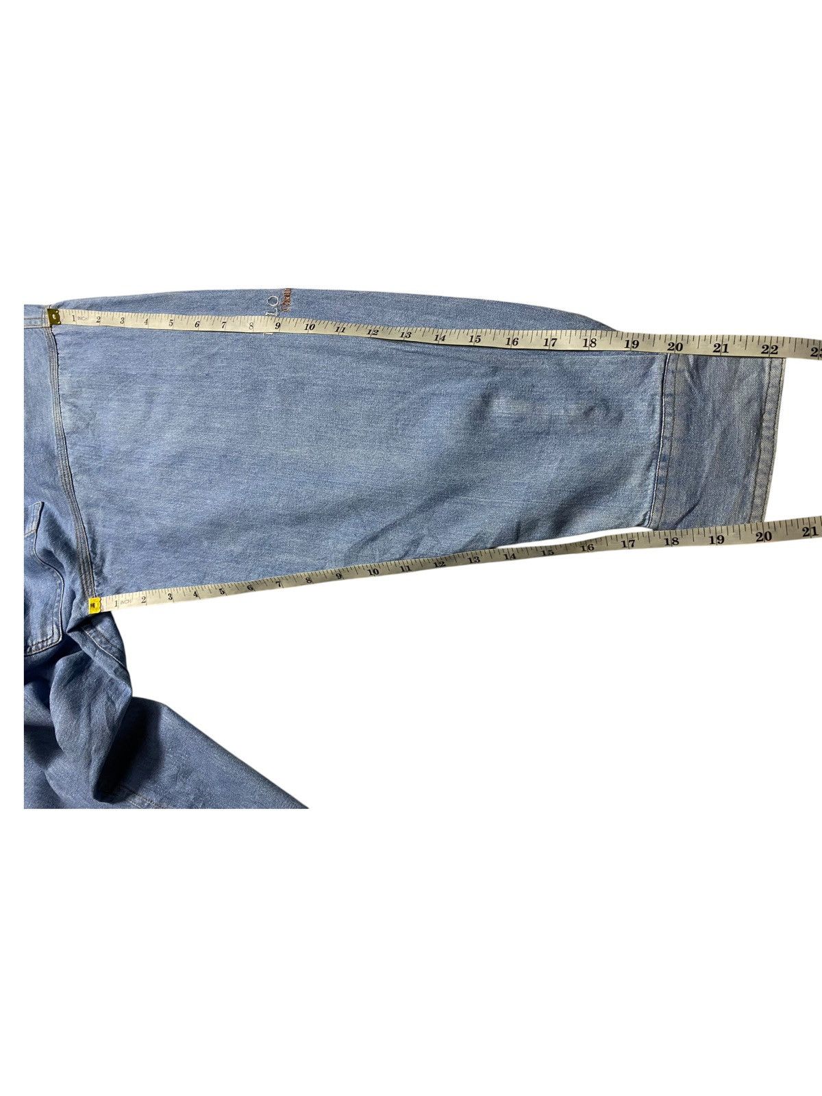 Polo Ralph Lauren Vintage Polo Major Champion Western Denim Light Blue Flannel Size US L / EU 52-54 / 3 - 15 Thumbnail