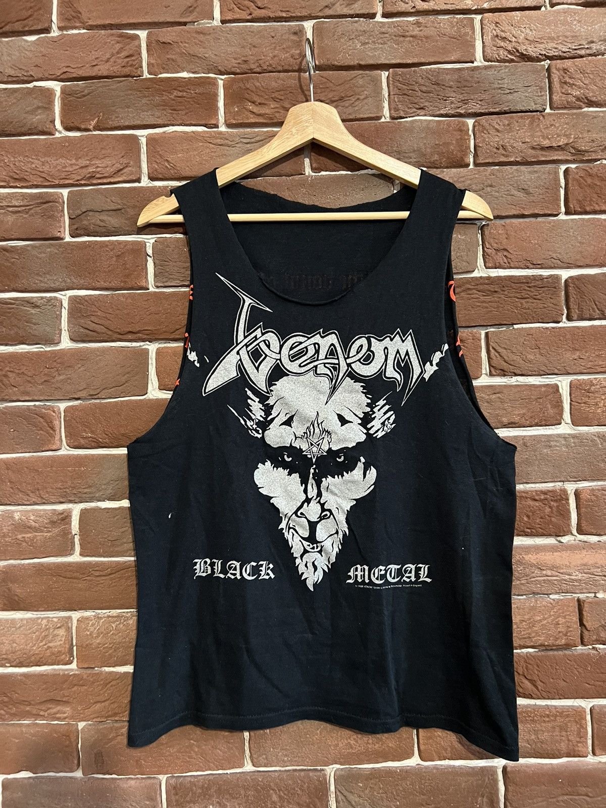 Vintage 1996 Venom Black Metal Tee Goat Rare Print Hype