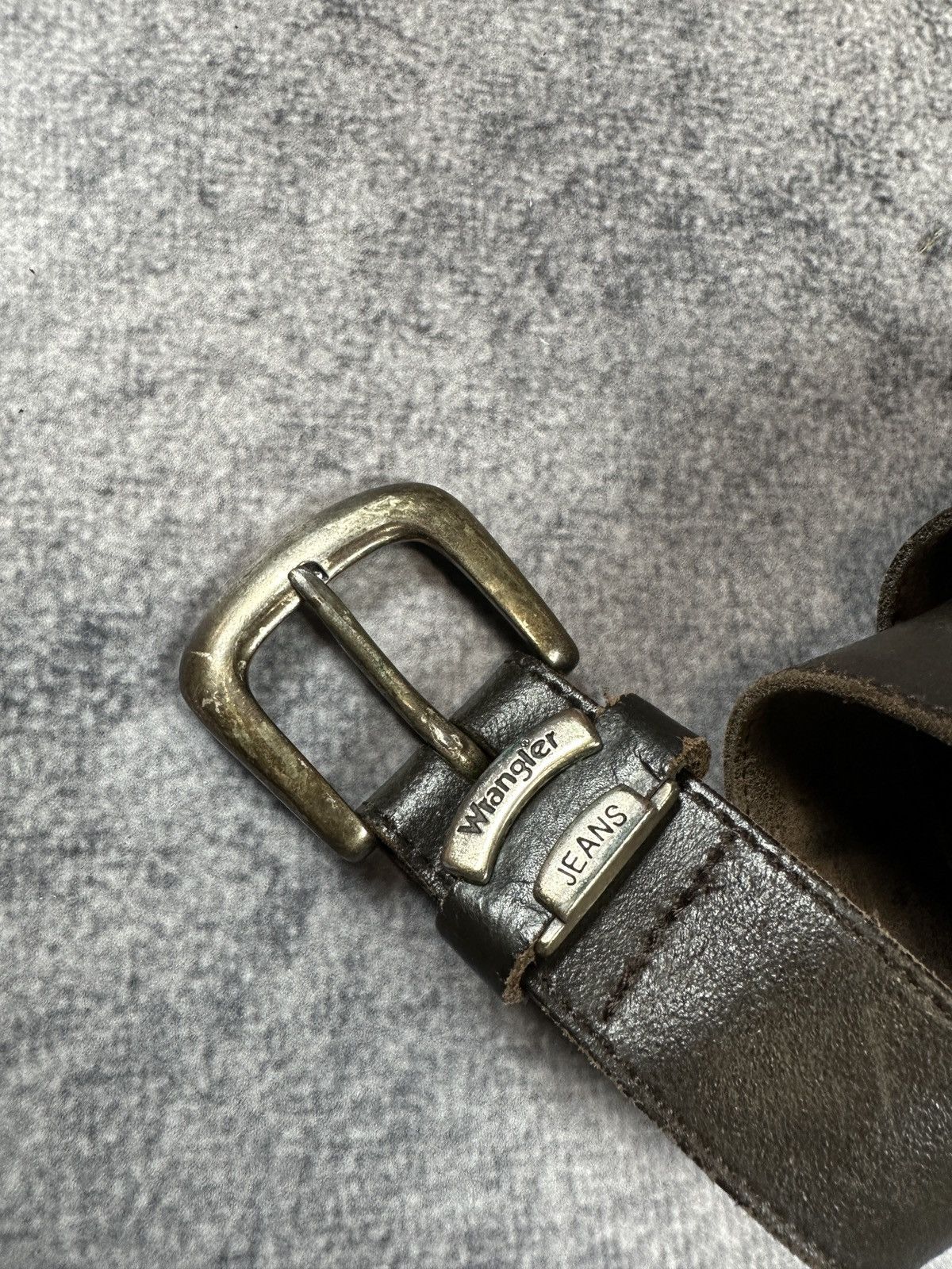 Wrangler Vintage Wrangler Leather Belts Handmade Streetwear USA Style Size ONE SIZE - 2 Thumbnail