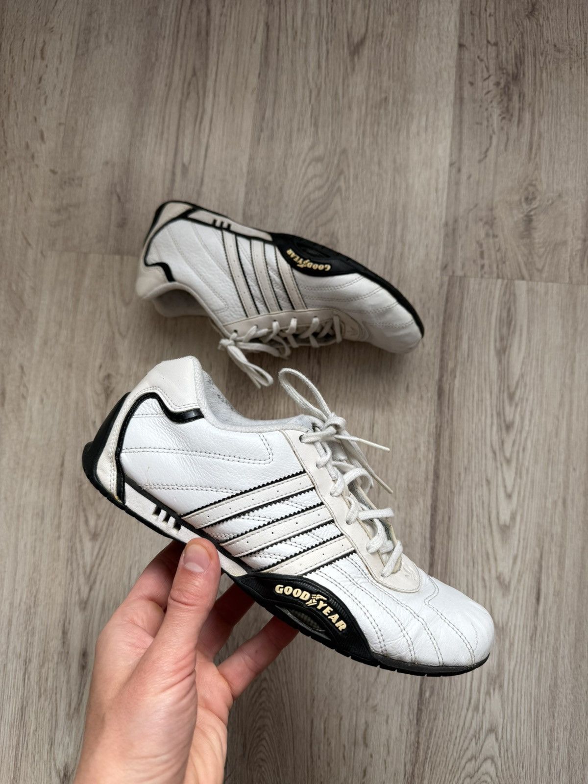 Adidas Y2K Adidas Team Adi Racer Women’s White Goodyear Rare 2000s Size US 6 / IT 36 - 1 Thumbnail