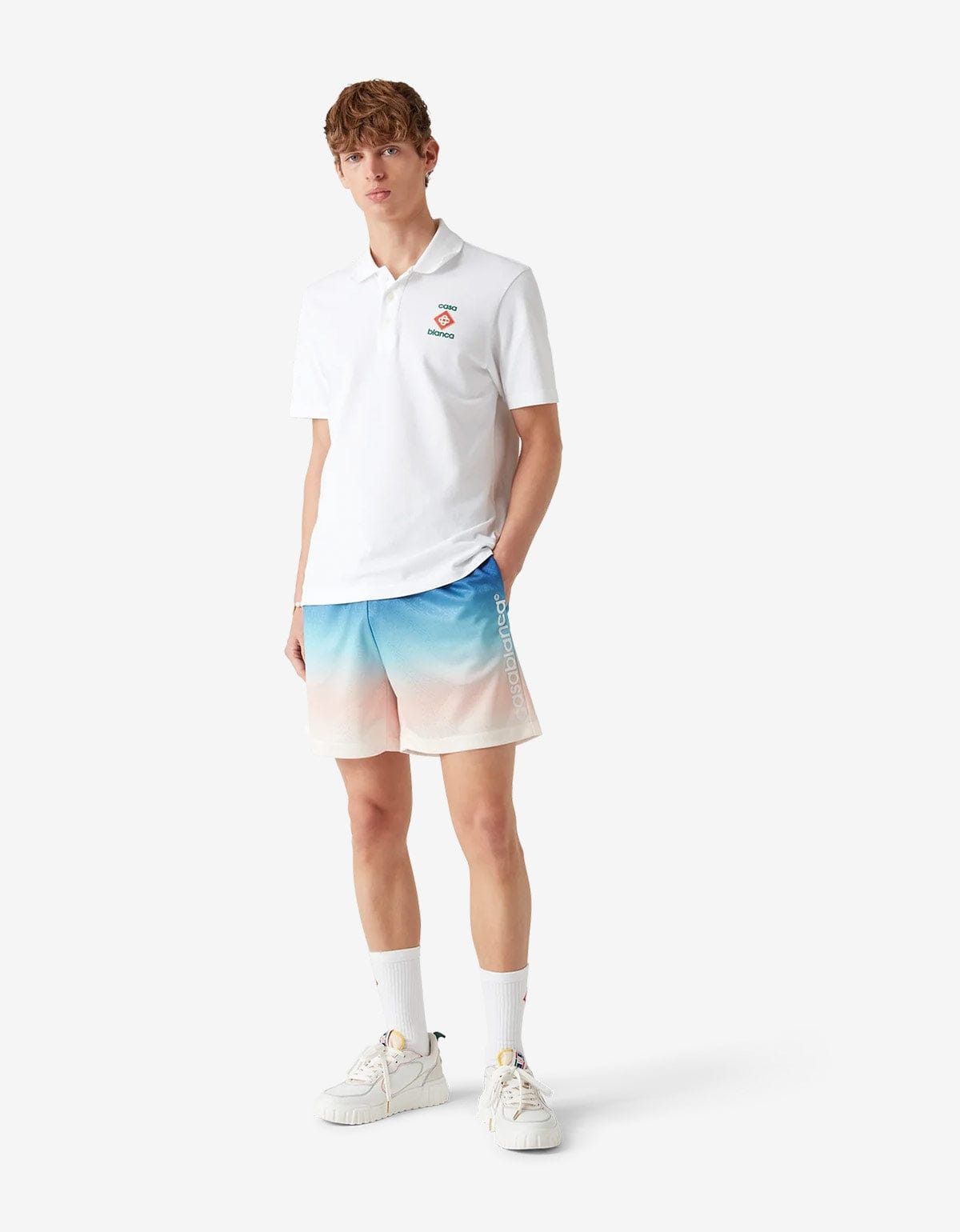 Casablanca Casablanca Blue Gradient Football Shorts Size US 32 / EU 48 - 3 Thumbnail