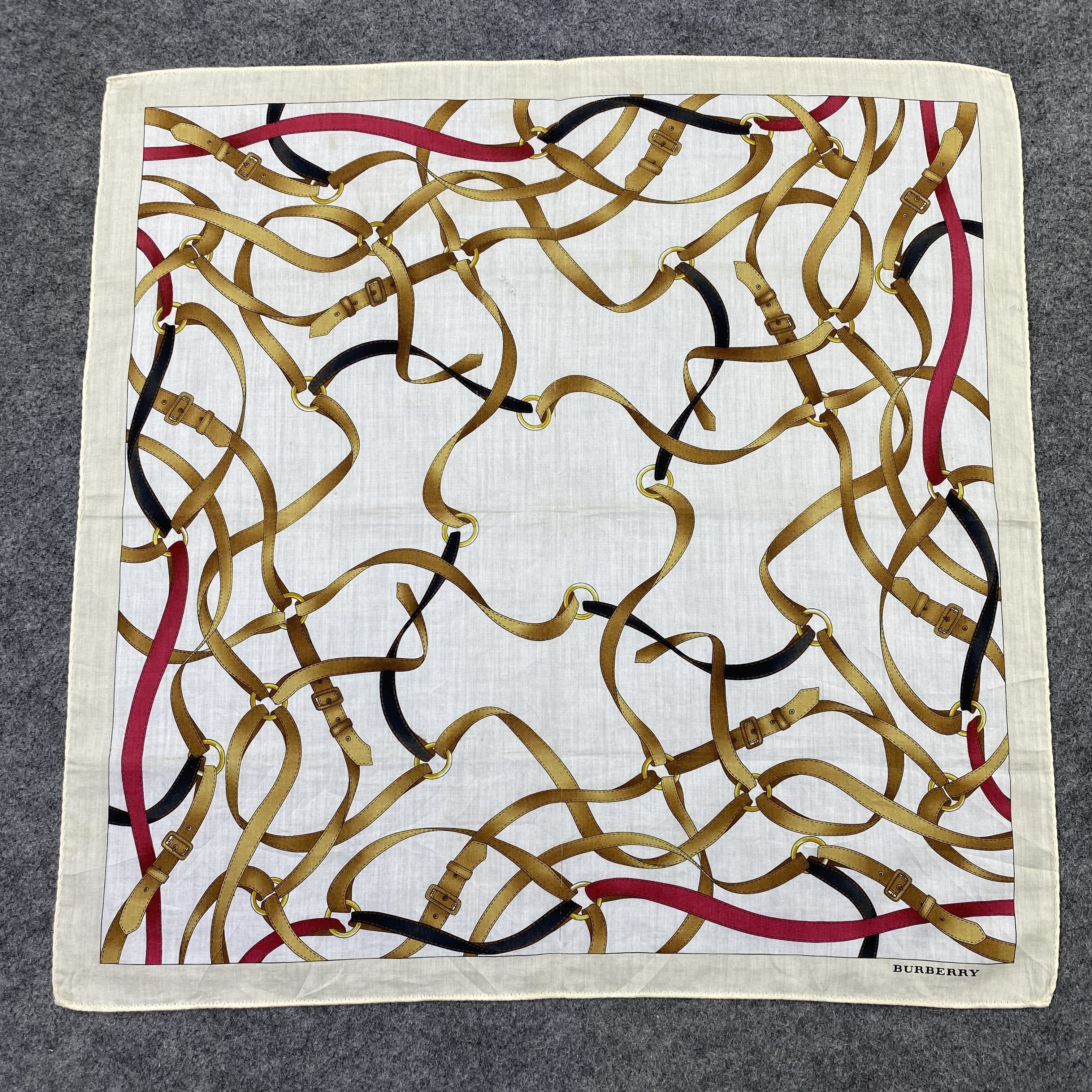 Burberry Burberry Handkerchief Neckerchief Bandana-B1742 Size ONE SIZE - 3 Thumbnail