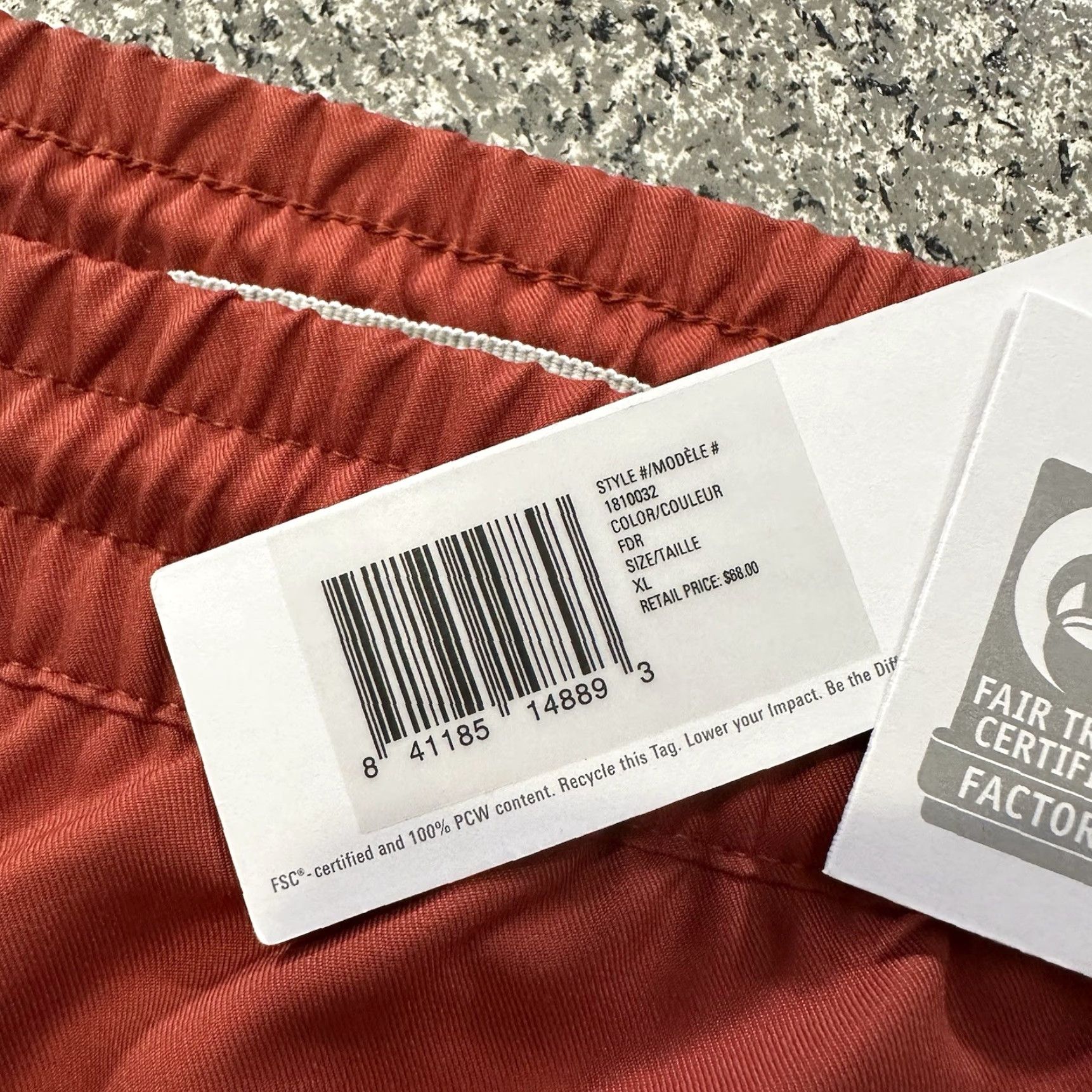 Outerknown VINTAGE Outerknown Nomadic Athletic Shorts Mens XL 7” 7in Inseam Red Drawstring Pockets Lined Polyester Flat-front Activewear Size US 36 / EU 52 - 2 Thumbnail