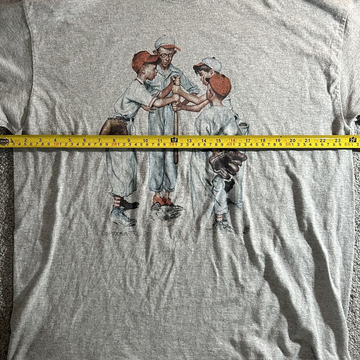 Gildan Vintage 1990s heavy cotton baseball kids tee Size US XL / EU 56 / 4 - 5 Thumbnail