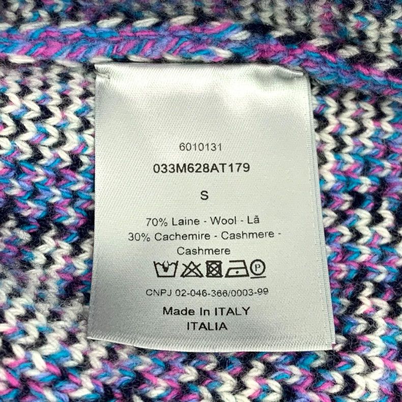 Dior Dior Blue logo jacquart full-print wool round-neck long-sl Size US S / EU 44-46 / 1 - 7 Thumbnail