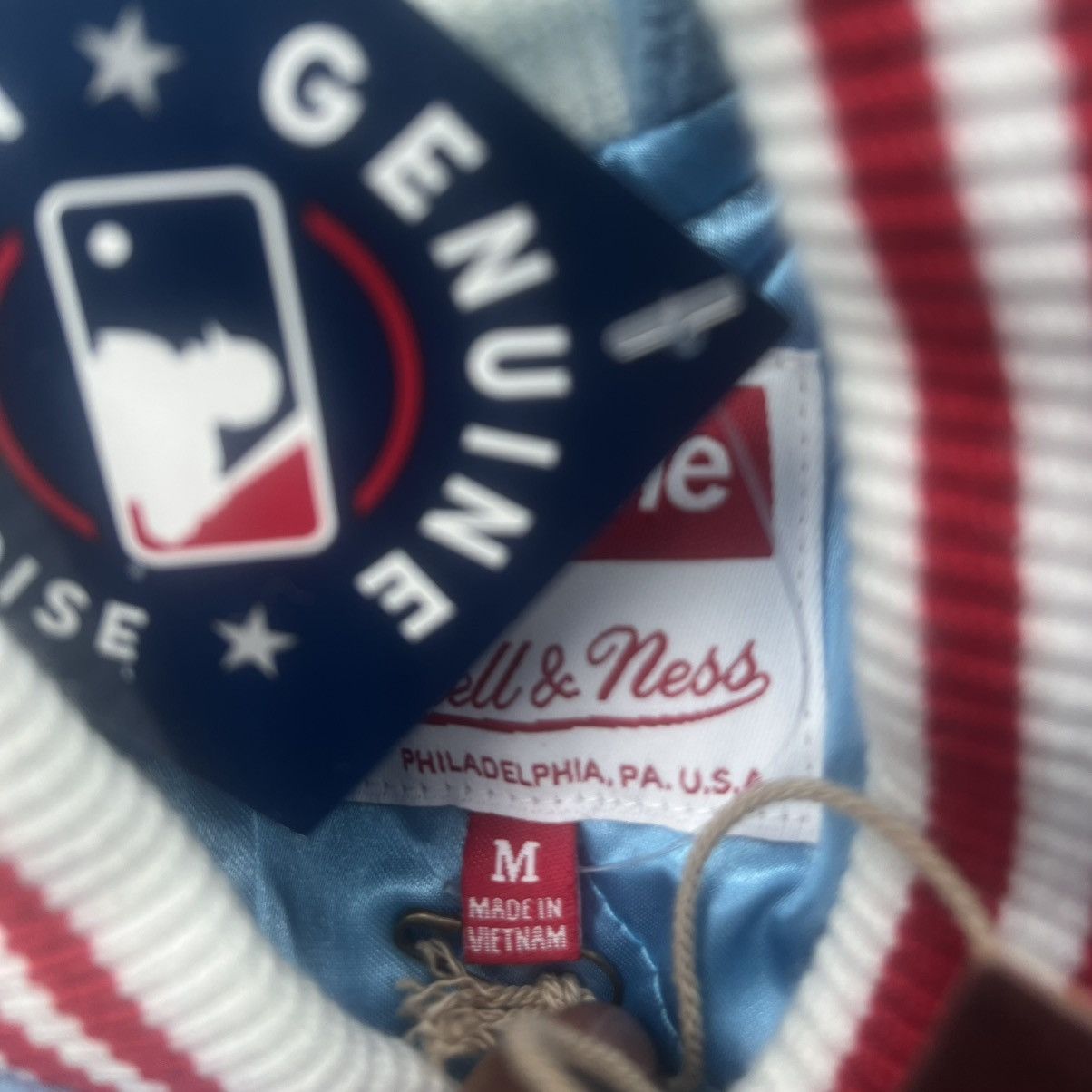 Mitchell & Ness × Supreme Altanta Braves Supreme Varsity Jacket Size US M / EU 48-50 / 2 - 3 Thumbnail
