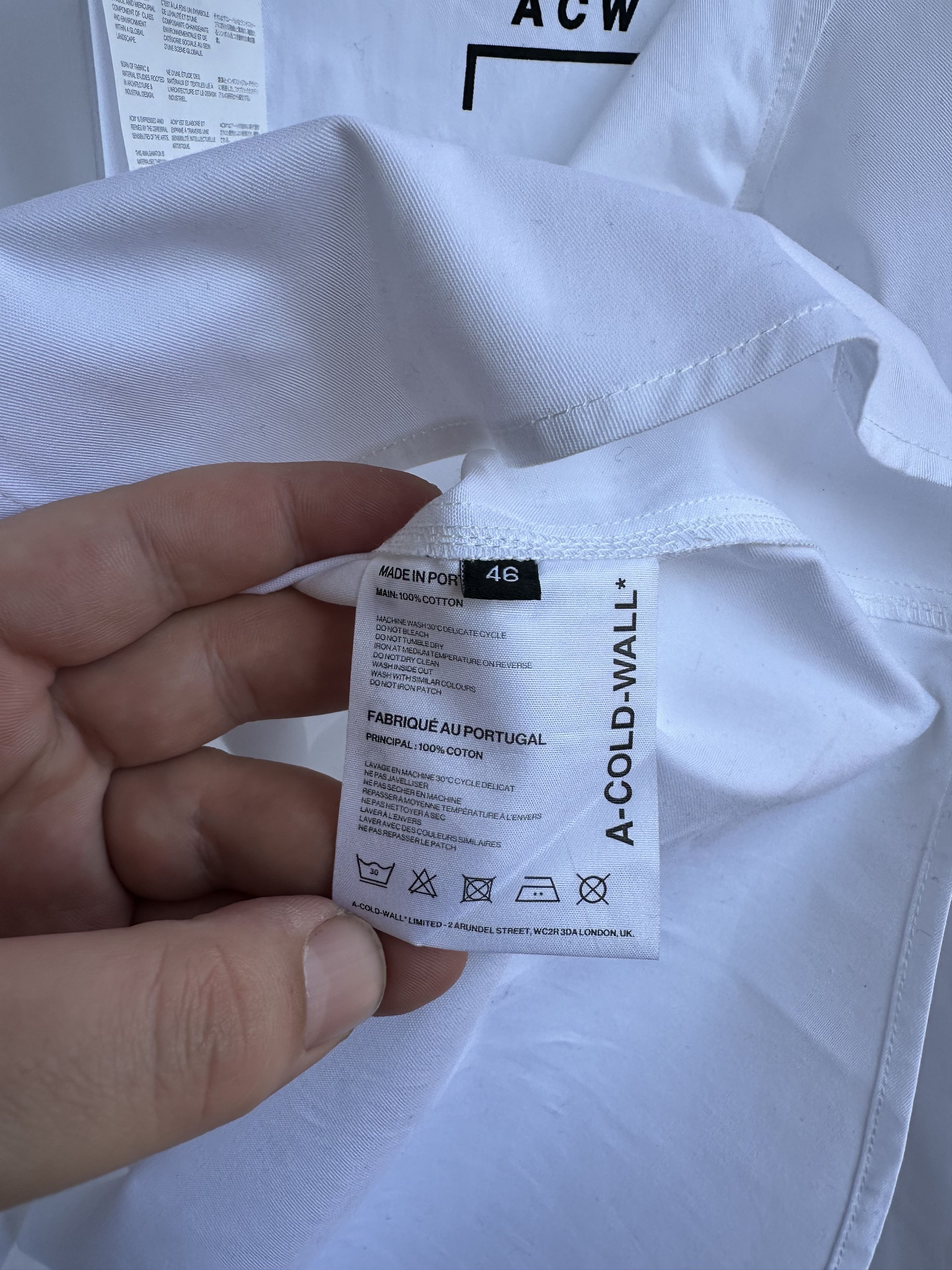 A-COLD-WALL* BNWT Pawson chest logo shirt Size US S / EU 44-46 / 1 - 6 Thumbnail