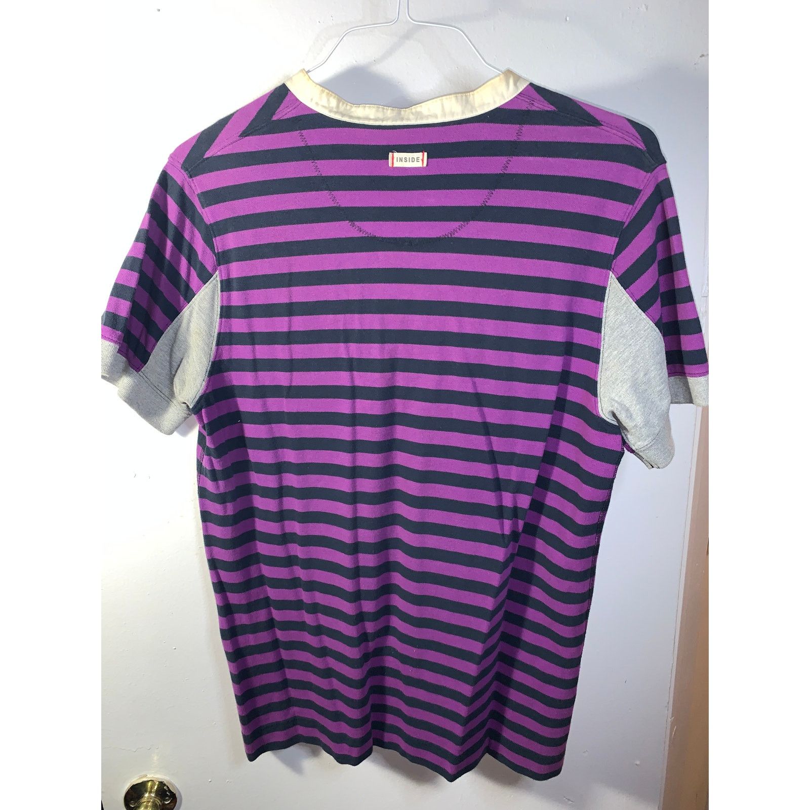 Paul Smith Paul Smith Archive Striped Henley Purple Black Men’s Large Size US L / EU 52-54 / 3 - 13 Thumbnail