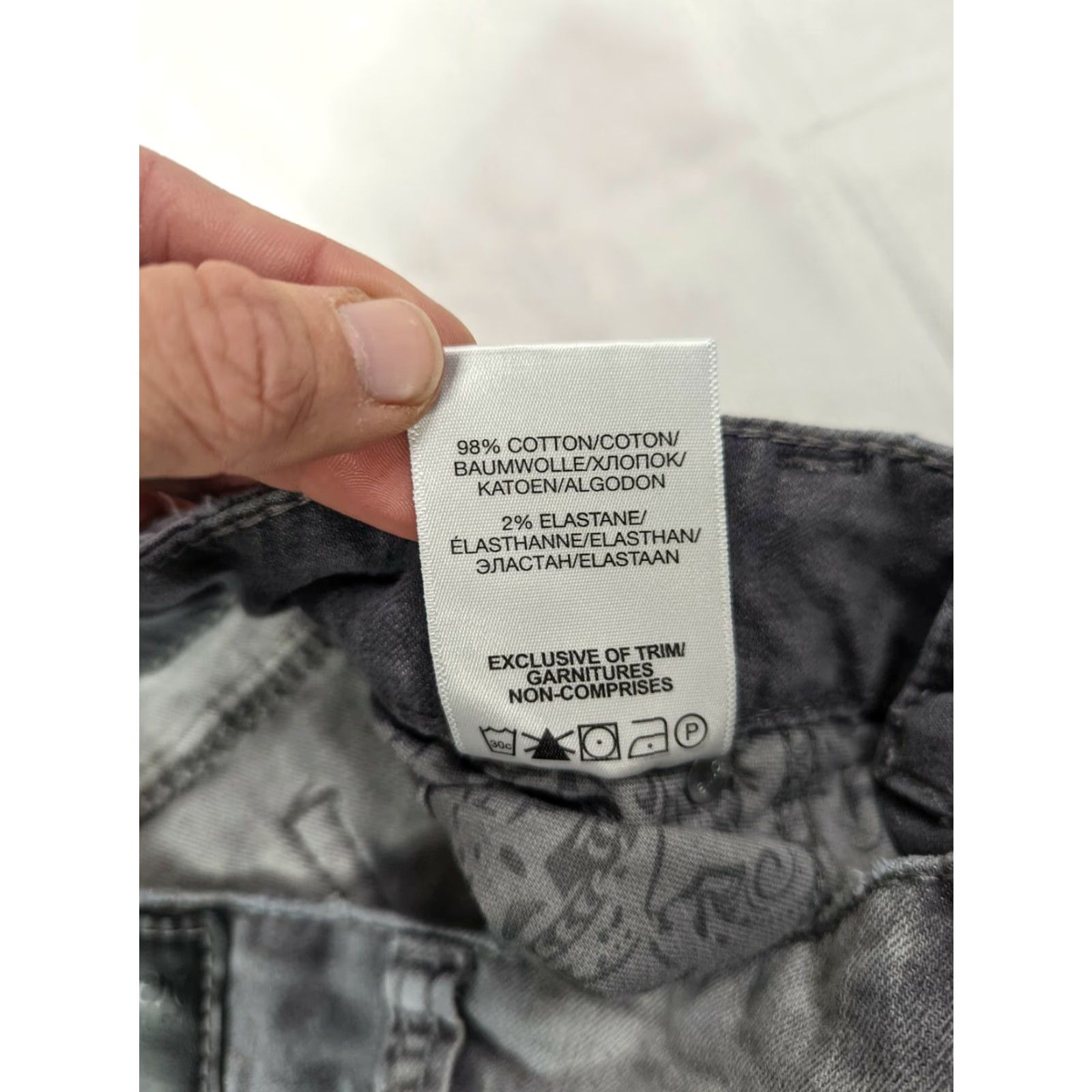 Vintage Silver Jeans W28x27L Slim Mid Ankle Gray Distressed Frayed Hem Jeans M5J Womens Size 28" / US 6 / IT 42 - 5 Thumbnail