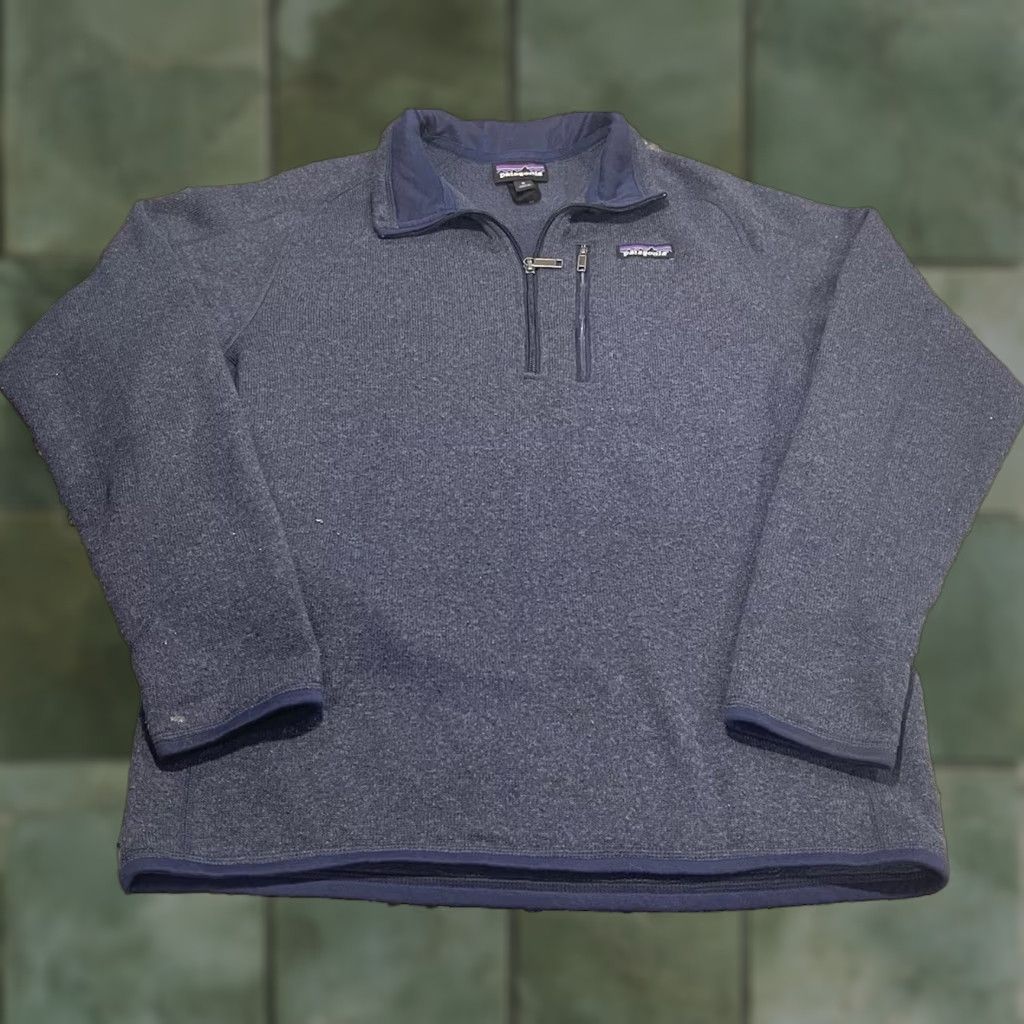 Patagonia Patagonia Sweater 1/4 Zip Fleece Pullover Men’s Medium Blue Size US M / EU 48-50 / 2 - 1 Thumbnail