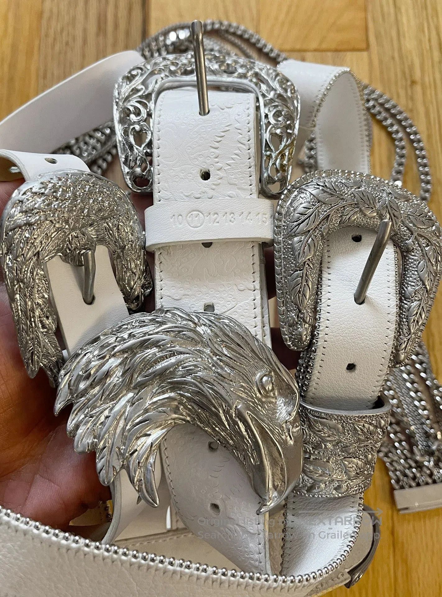 Maison Margiela Maison Margiela Eagle Carved Belt. Size ONE SIZE - 9 Thumbnail
