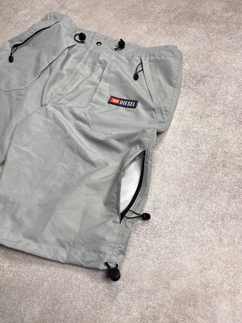 Diesel × Vintage Vintage Diesel Nylon Cargo Baggy Short Jorts Y2K L Size US 34 / EU 50 - 5 Thumbnail