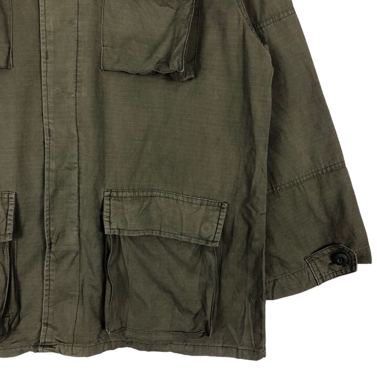 Toyo Enterprises Vintage Caego Jacket Military Rip Stop Poplin Multi Pockets Size US M / EU 48-50 / 2 - 5 Thumbnail