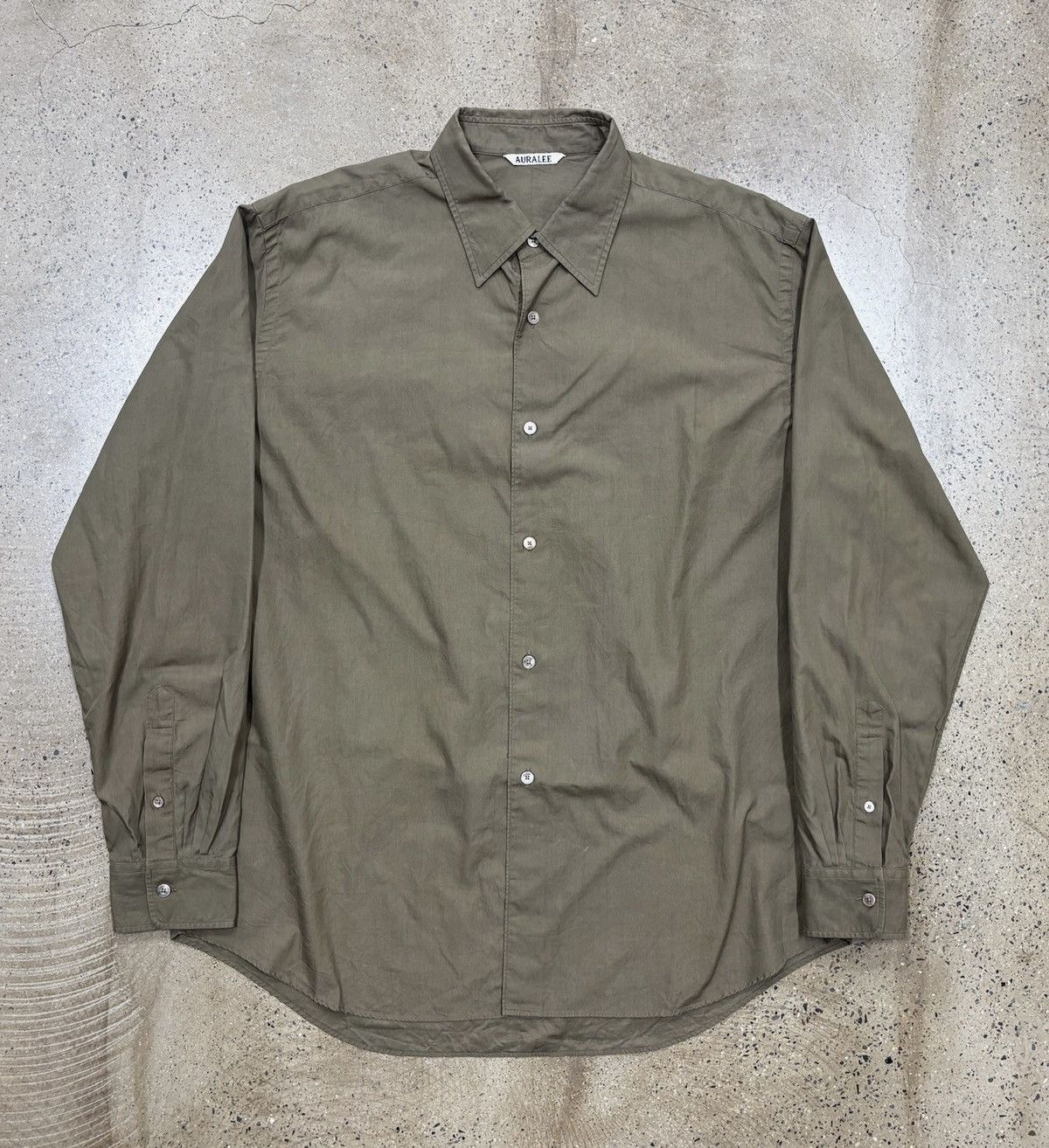 Auralee Auralee 24 Washed Finx Twill Shirt Size US XL / EU 56 / 4 - 1 Thumbnail