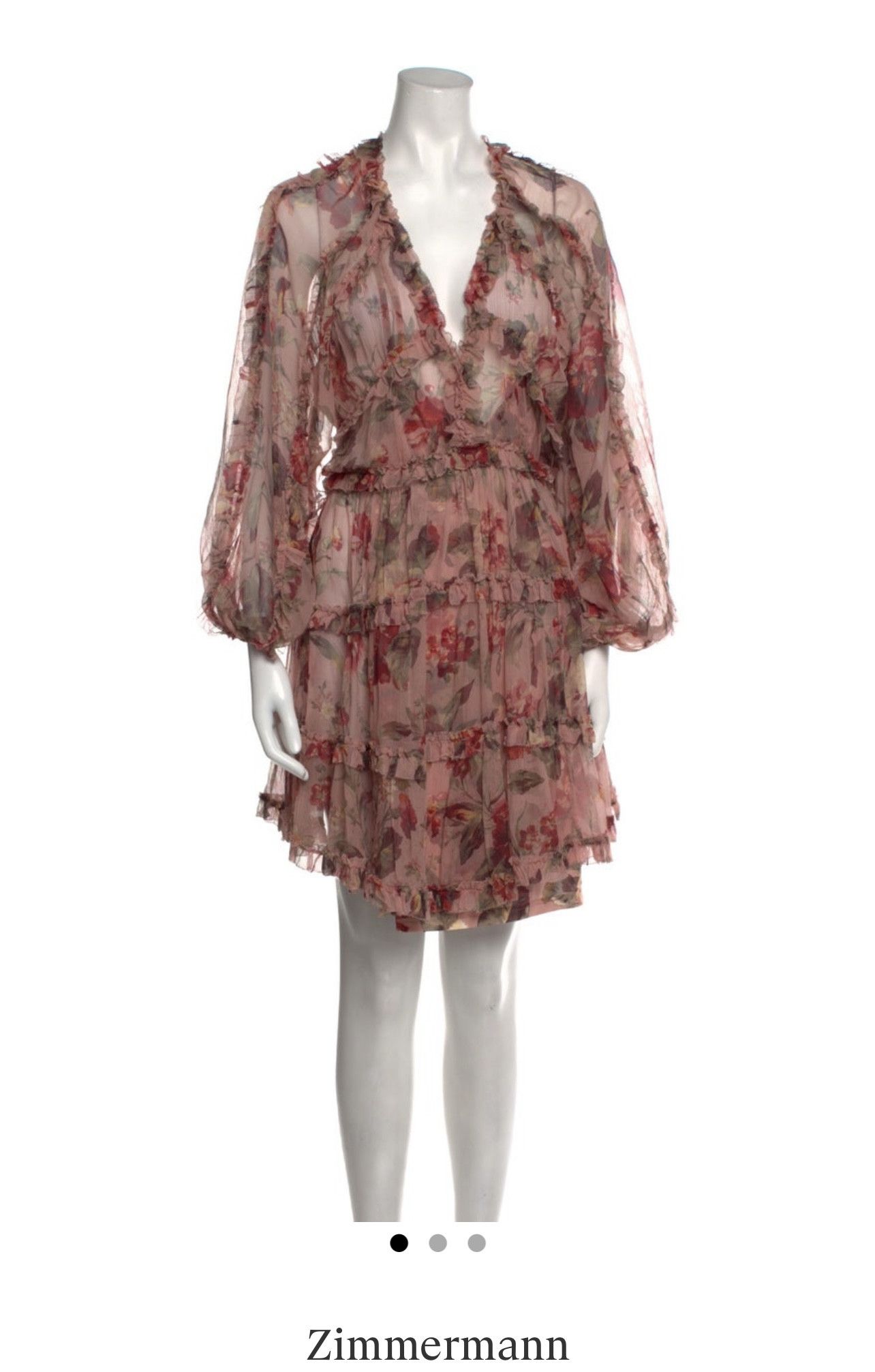 Zimmermann Zimmermann Silk Mini Dress Size S / US 4 / IT 40 - 1 Thumbnail