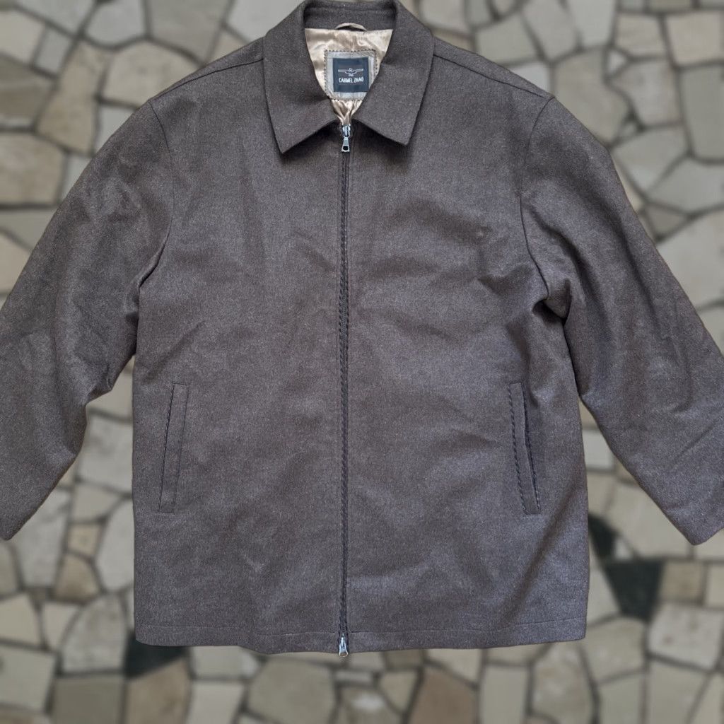 Vintage Carmel Zhao Full Zip Jacket Coat BROWN XL Wool & Cashmere Size XL / US 12-14 / IT 48-50 - 1 Thumbnail
