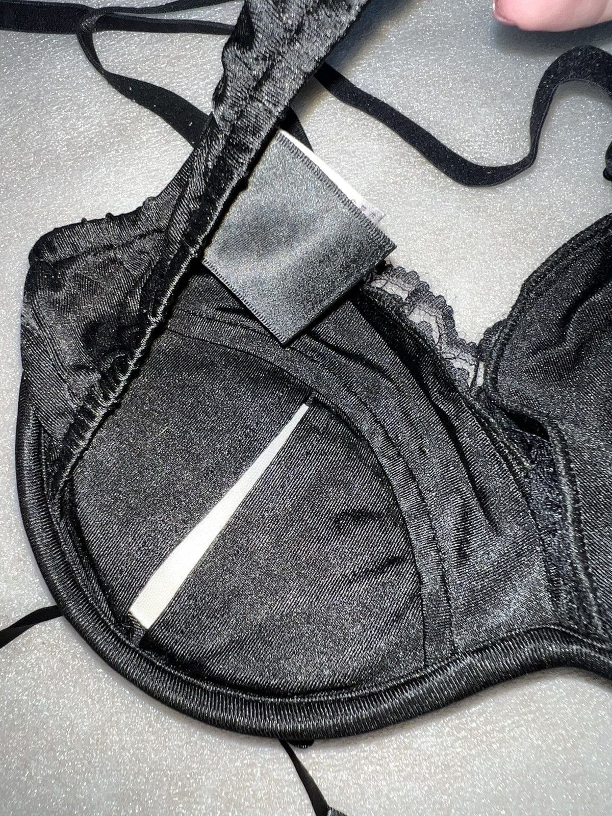 Japanese Brand Vintage Japanese Gothic lace bra 🖤🧛🏻‍♀️ Size ONE SIZE - 6 Thumbnail