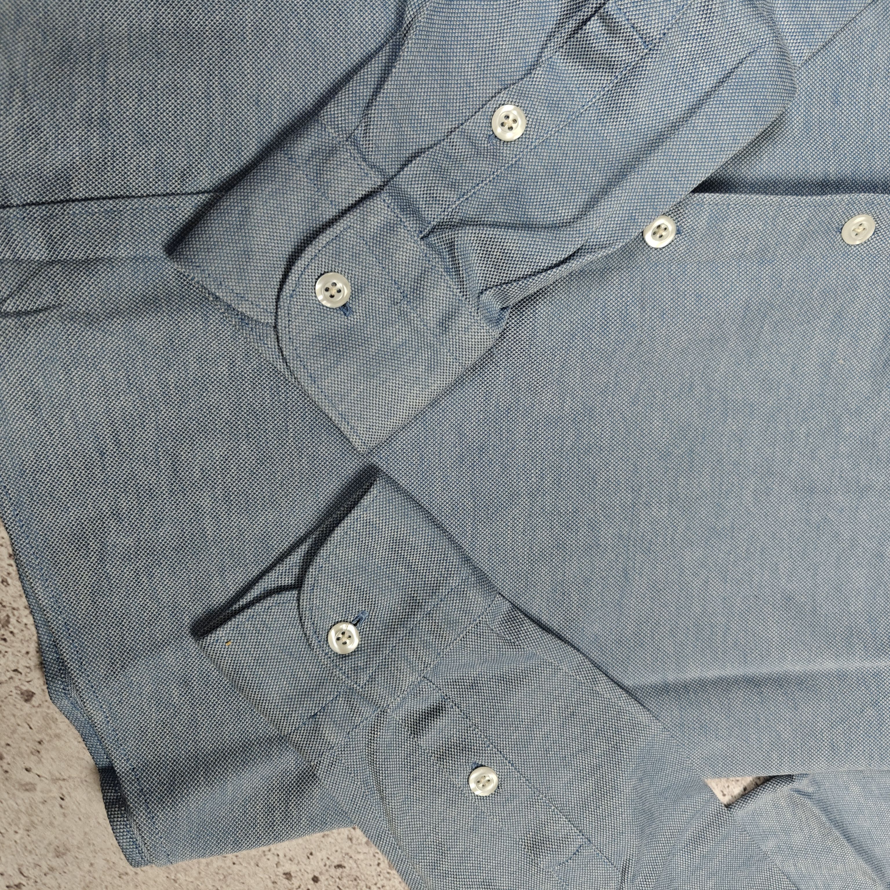 Gran Sasso Gran Sasso Italy Shirt Collared Blue size 50 Size US L / EU 52-54 / 3 - 4 Thumbnail