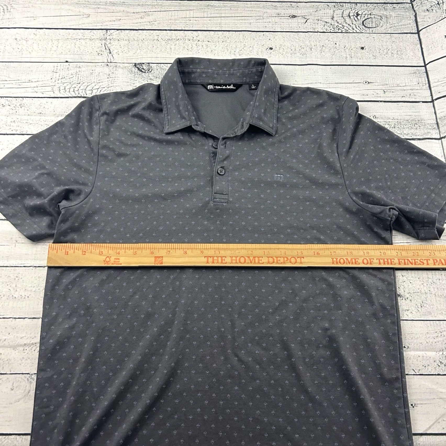 TravisMathew Travis Mathew All Over Short Sleeve Button Polo Shirt Men's Large Gray Shirt Polo Button-Up Short Sleeve Travis Mathew Mens Large Gray Size US L / EU 52-54 / 3 - 5 Thumbnail