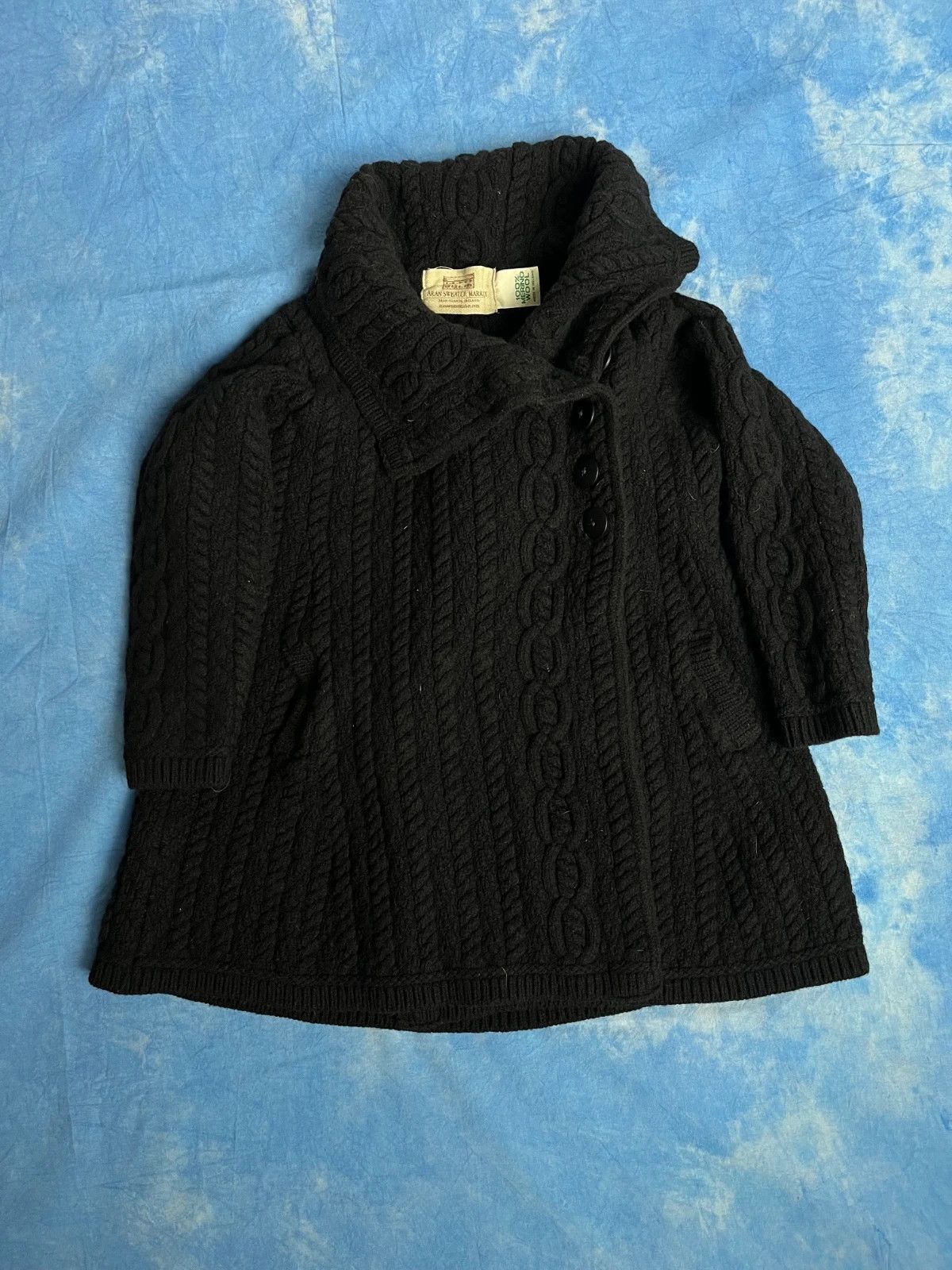 Aran Crafts Vintage Aran Sweater Market Merino Wool Cardigan Knitwear Size XS / US 0-2 / IT 36-38 - 1 Thumbnail