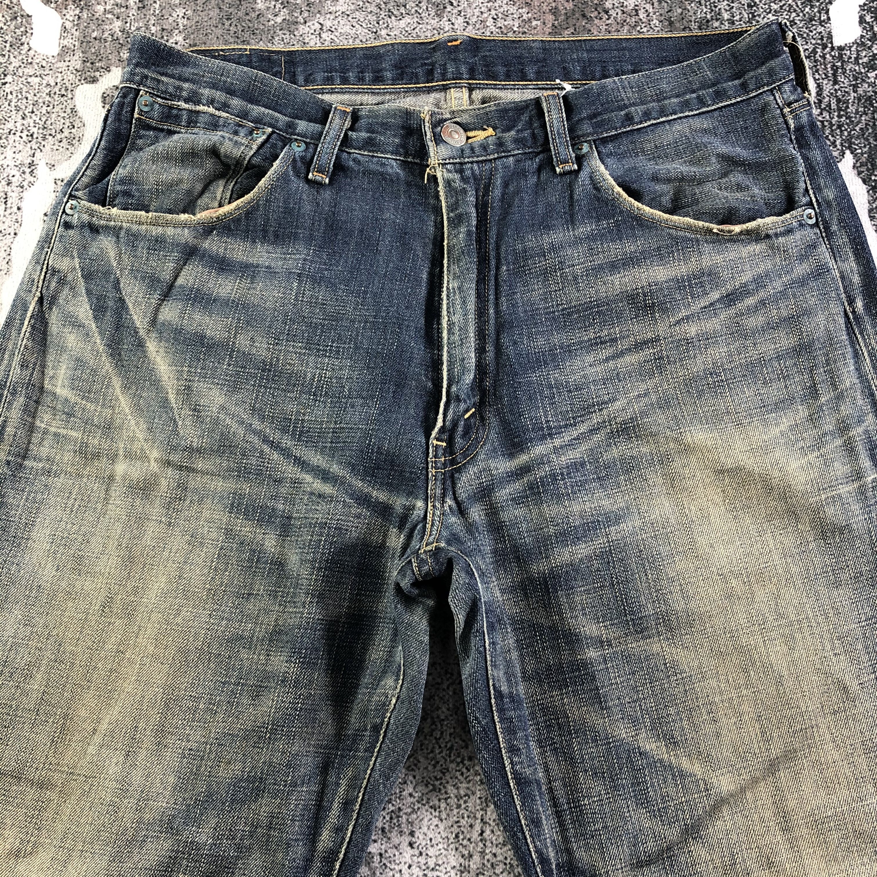 Levi's Vintage Levis 553 Jeans Rusty Blue Baggy Denim KJ2755 Size US 34 / EU 50 - 3 Thumbnail