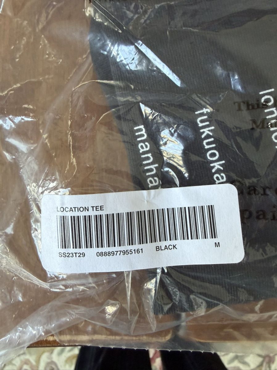 Supreme Supreme Location Tee Black (Size M) Size US M / EU 48-50 / 2 - 3 Thumbnail