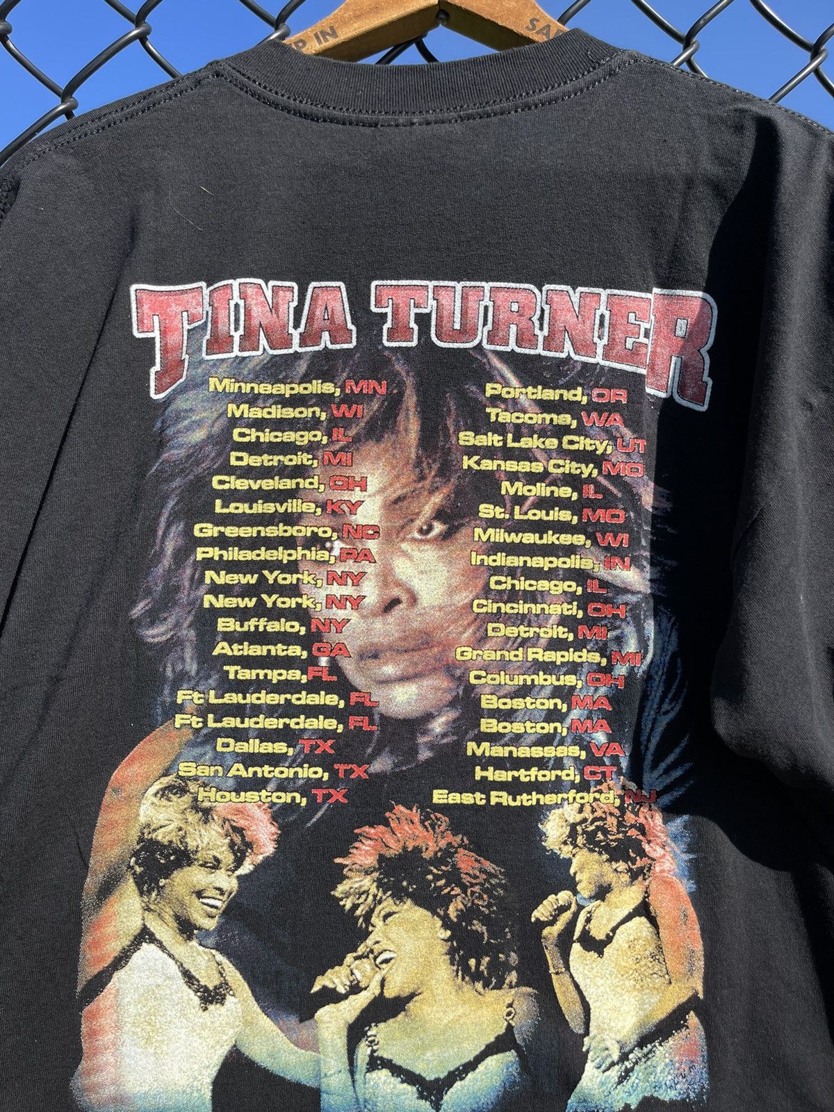 Rap Tees 1999 Tina Turner Vintage 90’s Rap Concert Tour Band T-Shirt Size US XL / EU 56 / 4 - 7 Thumbnail
