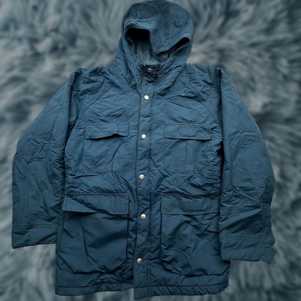 Vintage VINTAGE LL Bean Baxter State Parka Jacket Coat Womens Medium Hooded Navy Puffer Jacket Coat Size M / US 6-8 / IT 42-44 - 1 Thumbnail