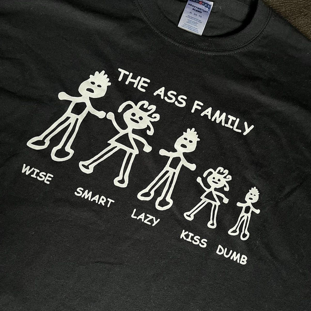 Vintage Vintage 2000s The Ass Family Tree Humor Funny Graphic Tee Size US XL / EU 56 / 4 - 3 Thumbnail