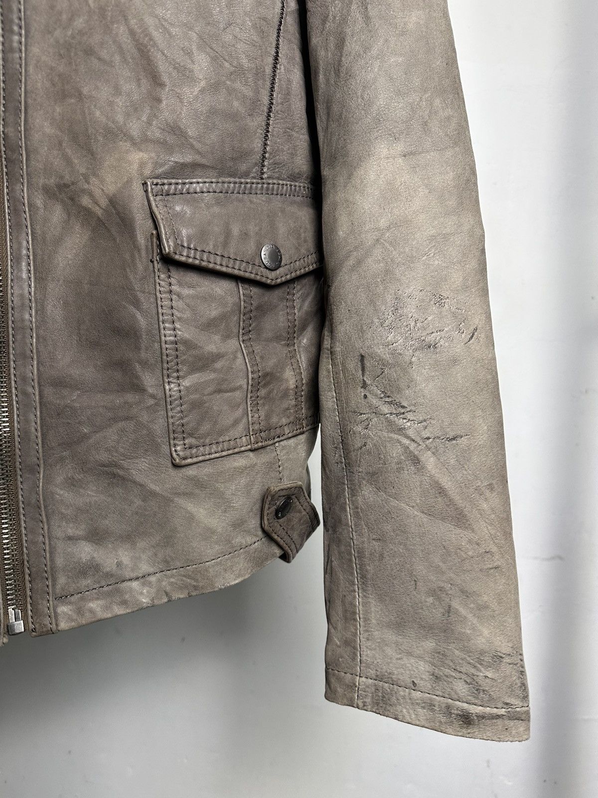 Jean Paul Gaultier 00’s Jean Paul Gaultier Sheepskin Leather Biker Jacket Size US M / EU 48-50 / 2 - 4 Thumbnail