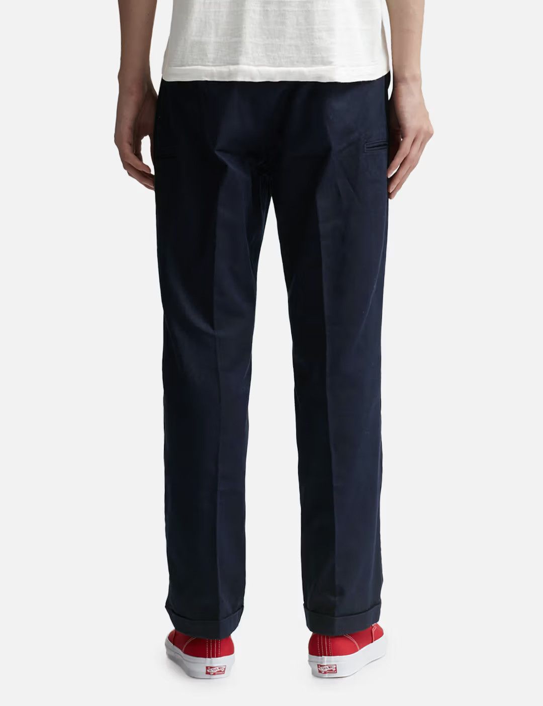 Human Made Human Made Navy Heart Logo Chino Pants Size Large HM26PT004 Size US 34 / EU 50 - 4 Thumbnail