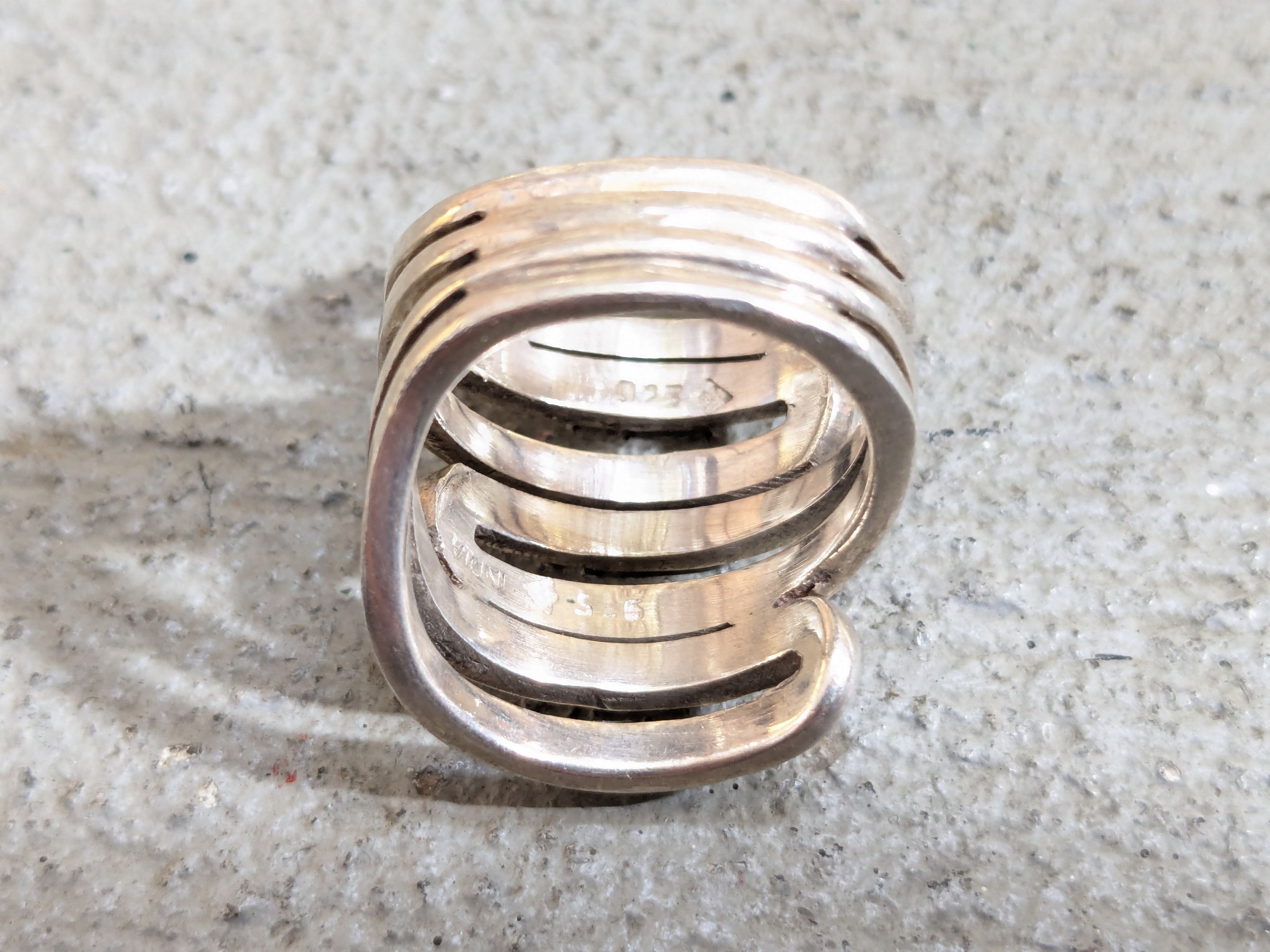 Jewelry × Sterling Silver Silpada Sterling Silver Maze Ring 7 Abstract Modern Avant Size ONE SIZE - 6 Thumbnail
