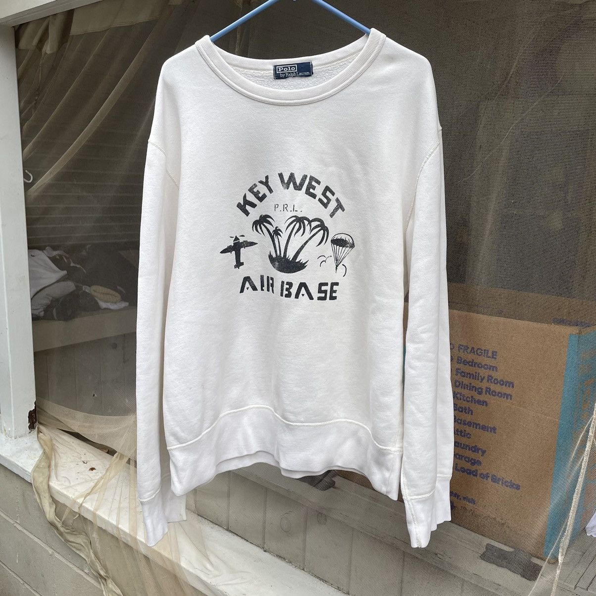 VINTAGE POLO RALPH LAUREN KEY WEST AIR BASE SWEATSHIRT SIZE