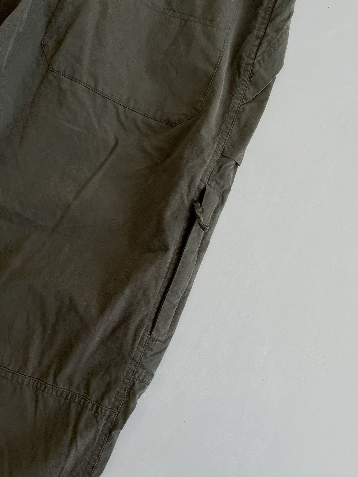 Vintage 90s care Japanese symbols nylon parachute cargo y2k