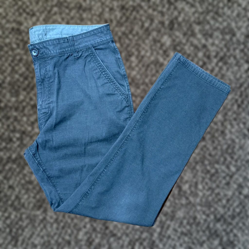 Prana prAna Mens Pants 35x30 Gray Cotton Straight 5-Pocket Chino Vintage No Size US 35 - 1 Thumbnail