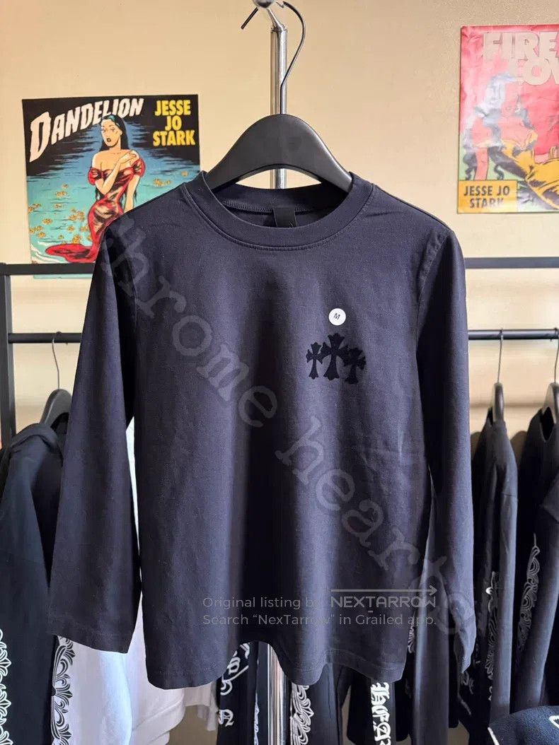 Chrome Hearts CHROME HEARTS Size M Black flocking long sleeves Size US M / EU 48-50 / 2 - 2 Thumbnail