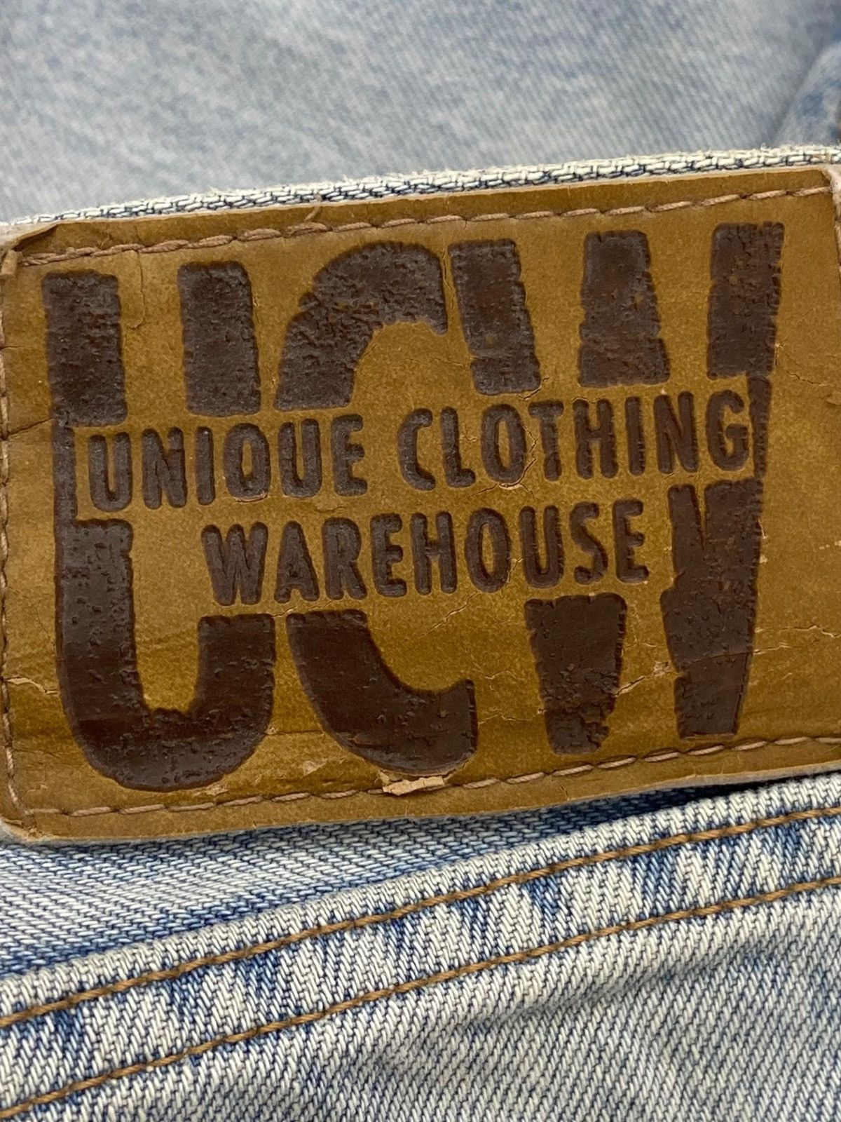 Japanese Brand Japanese Brand Acid Blue Wash Ripped Style Jeans Size US 35 - 11 Thumbnail